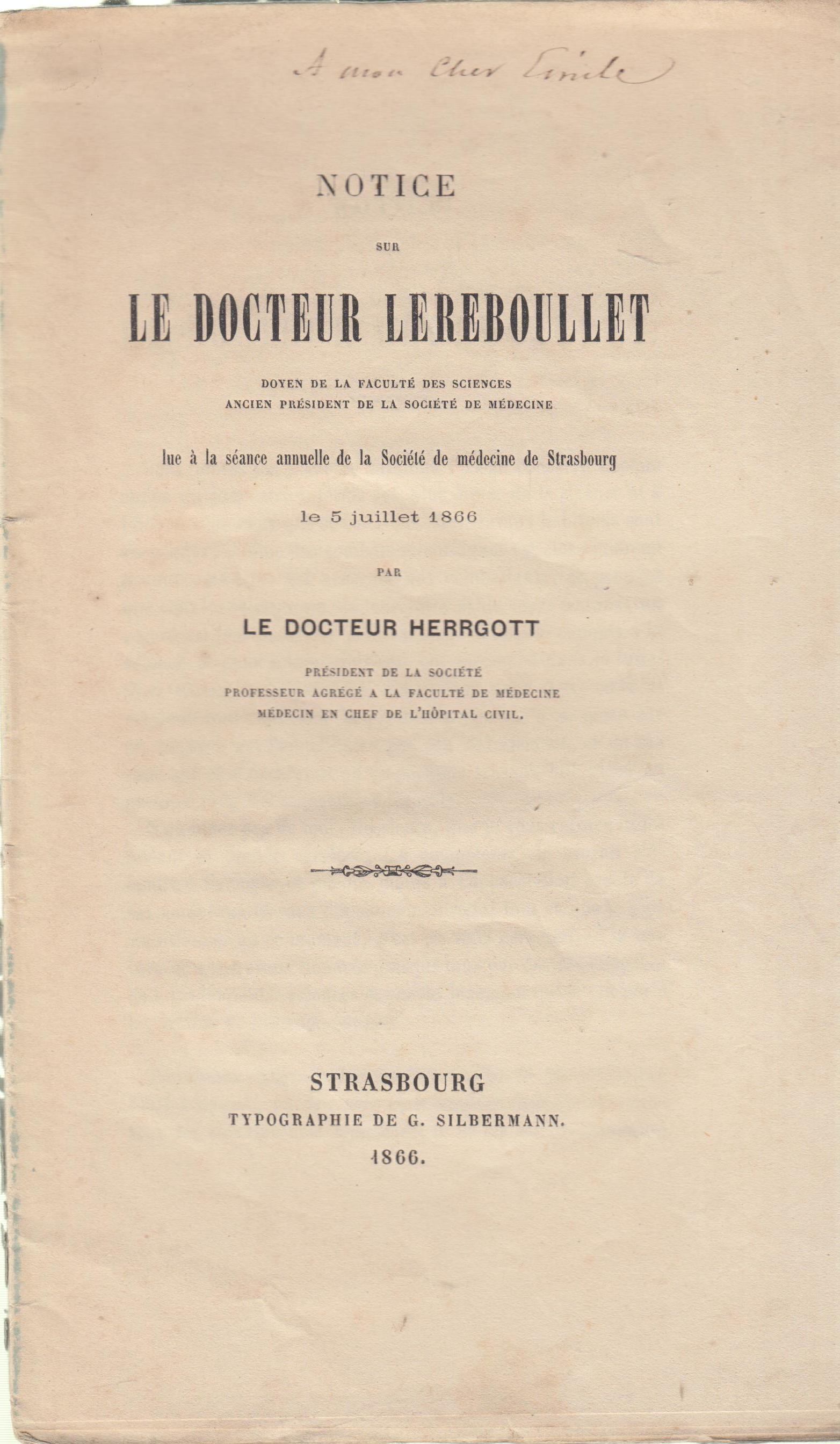 Notice Sur Le Docte…