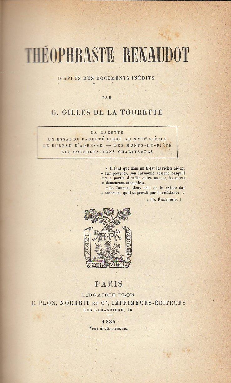 ThéOphraste Renaudo…