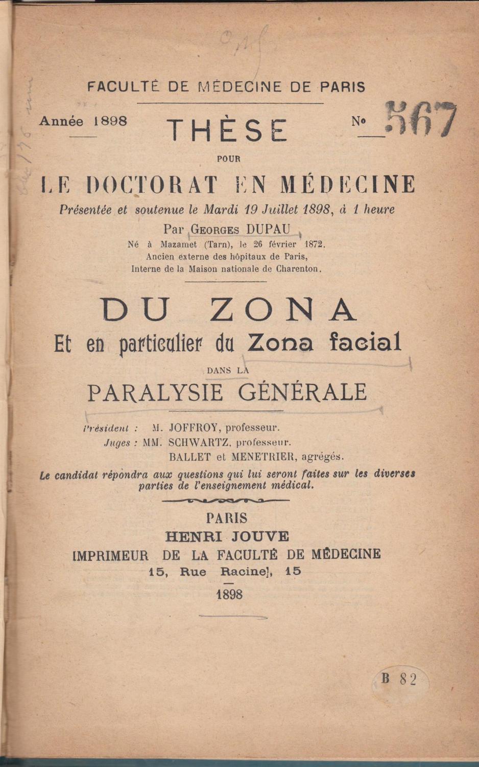 Du Zona Et En Parti…