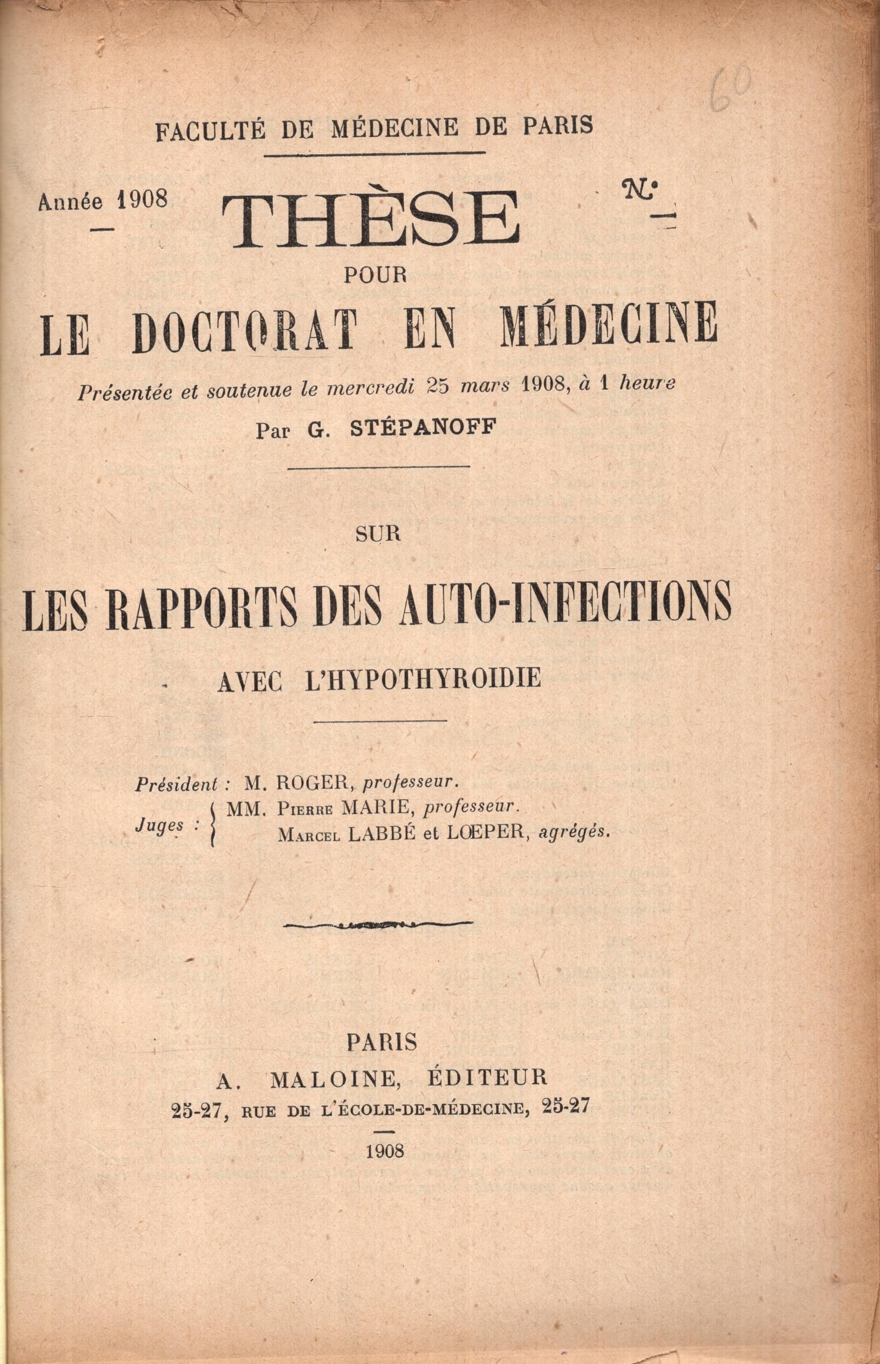 Sur Les Rapports De… - image