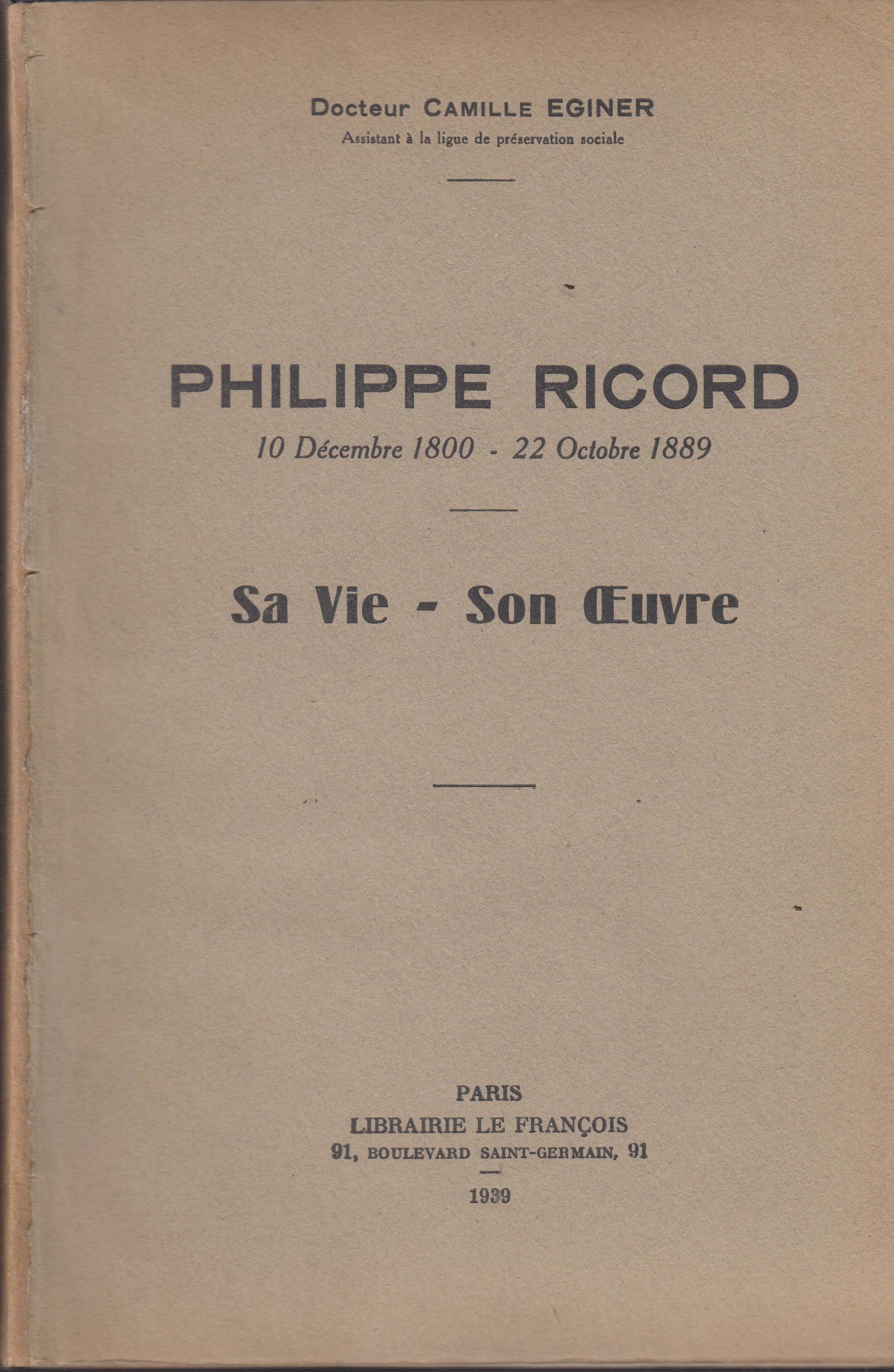 Philippe Ricord 10 …