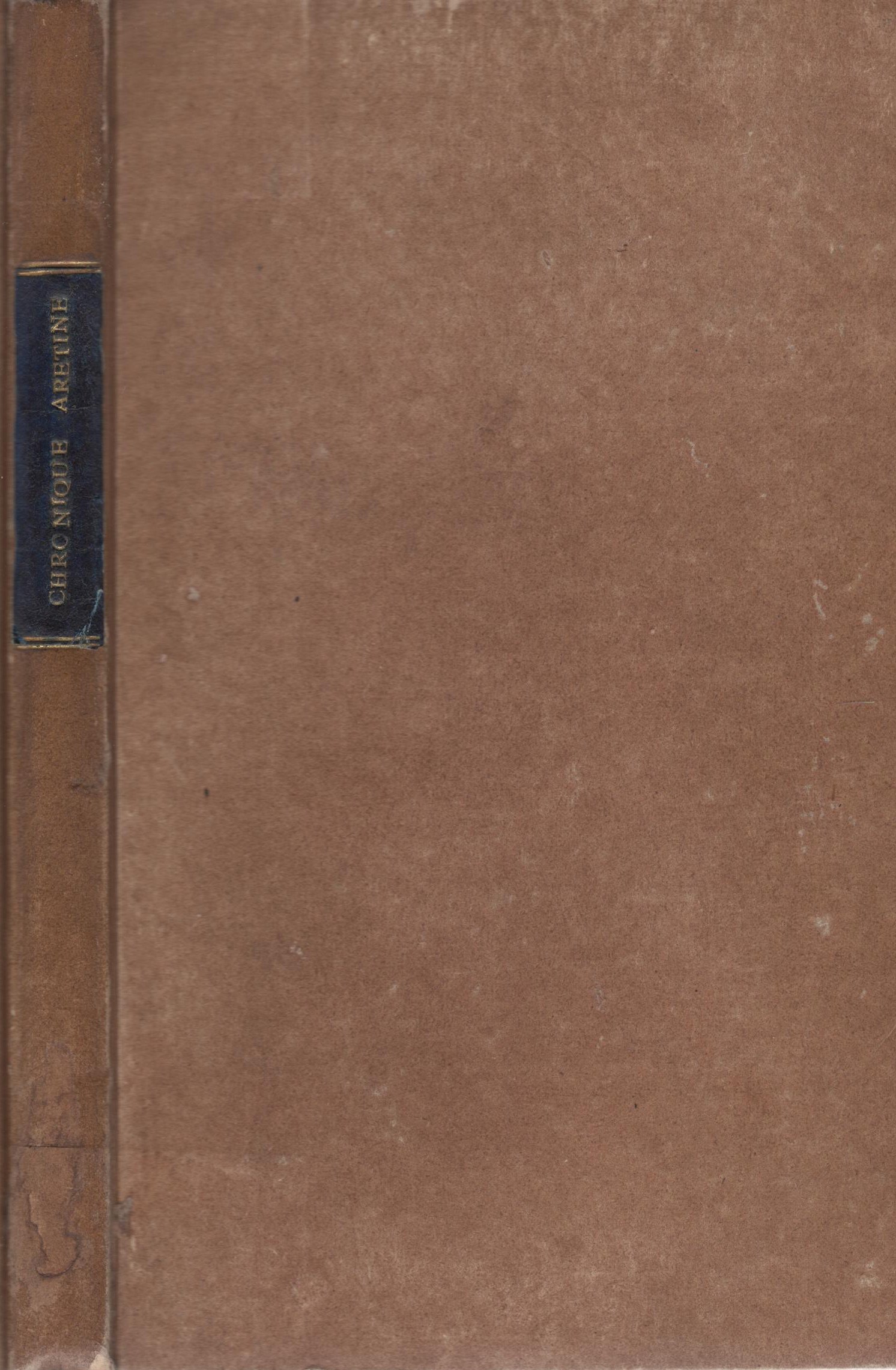 Chronique AréTine :…