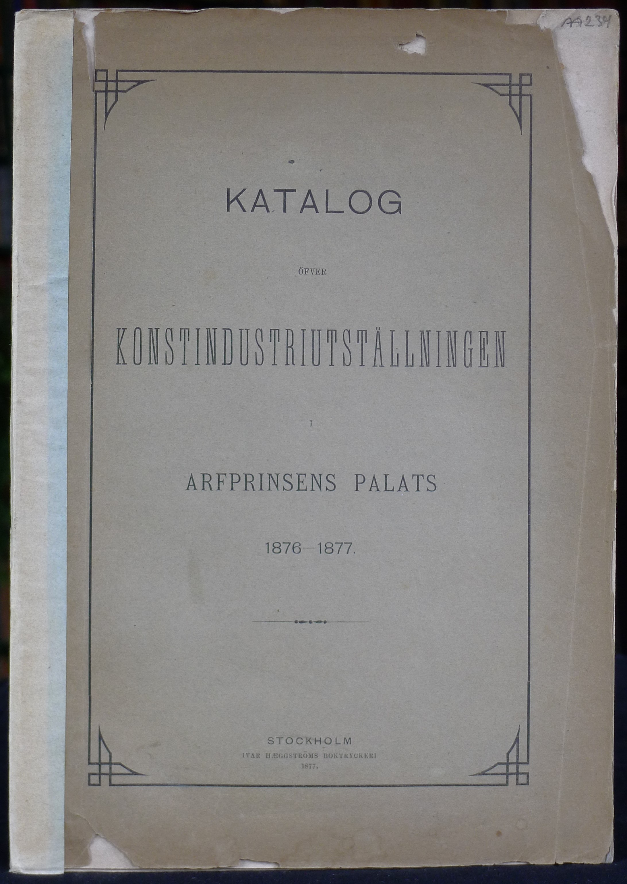 Katalog öFver Konst…