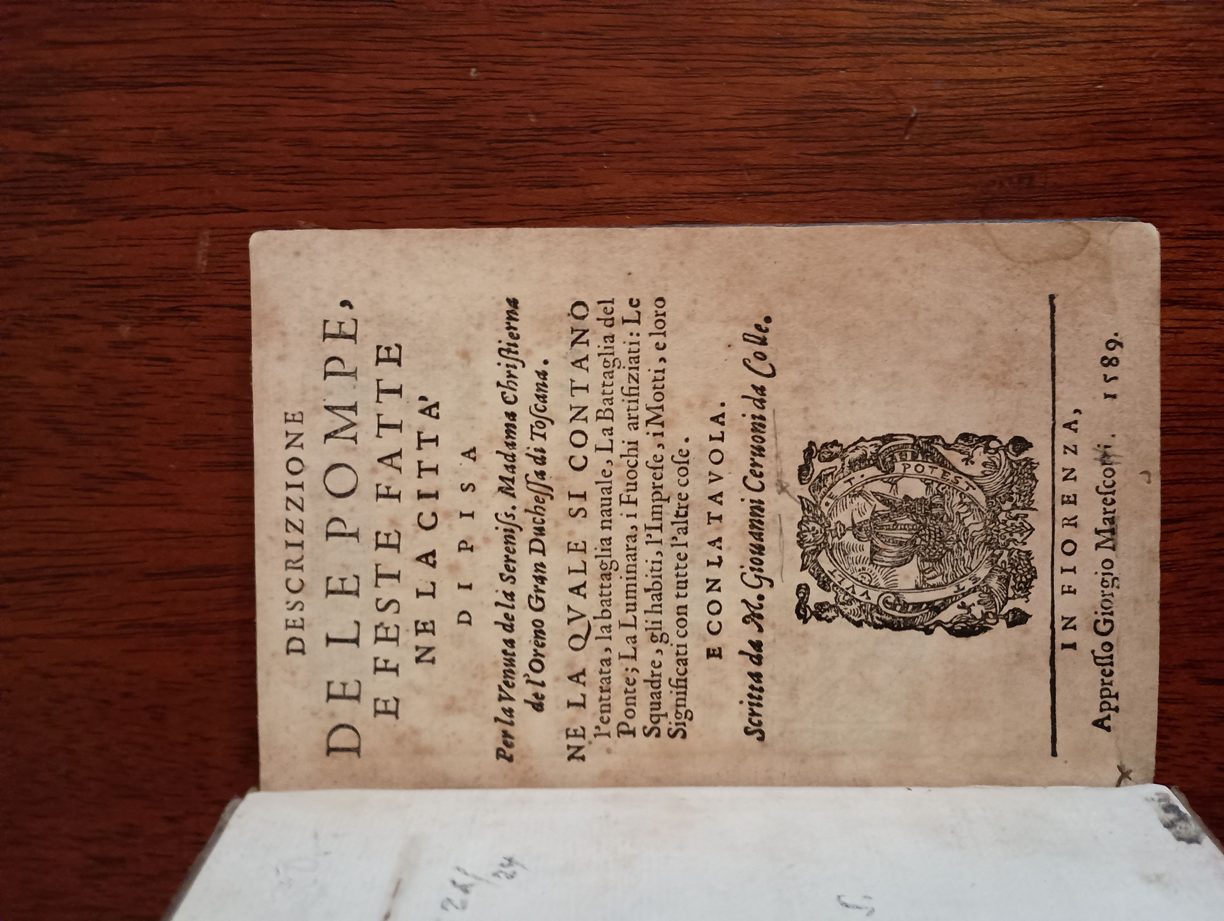 Descrizzione De Le … - image