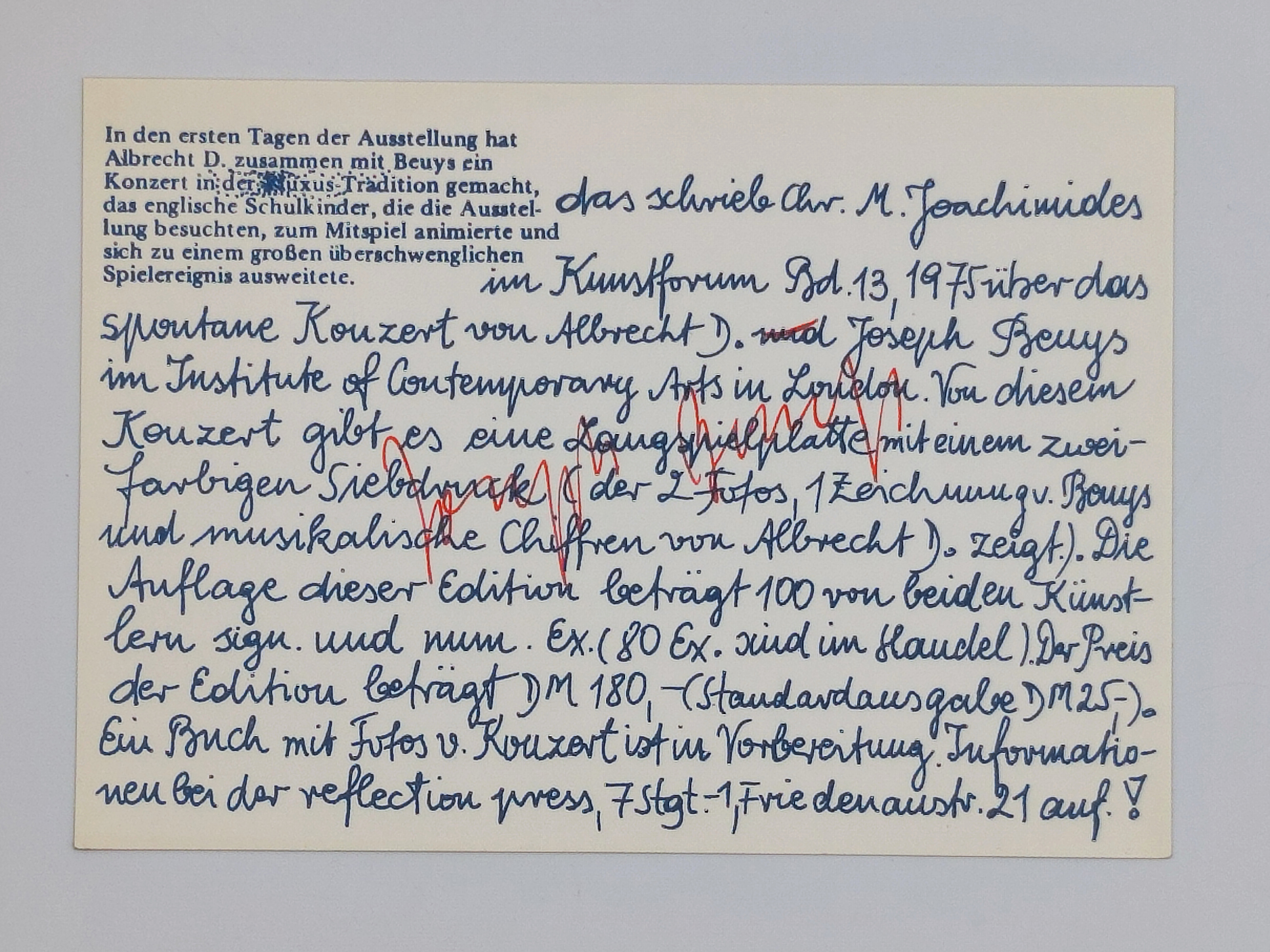 In Den Ersten Tagen…