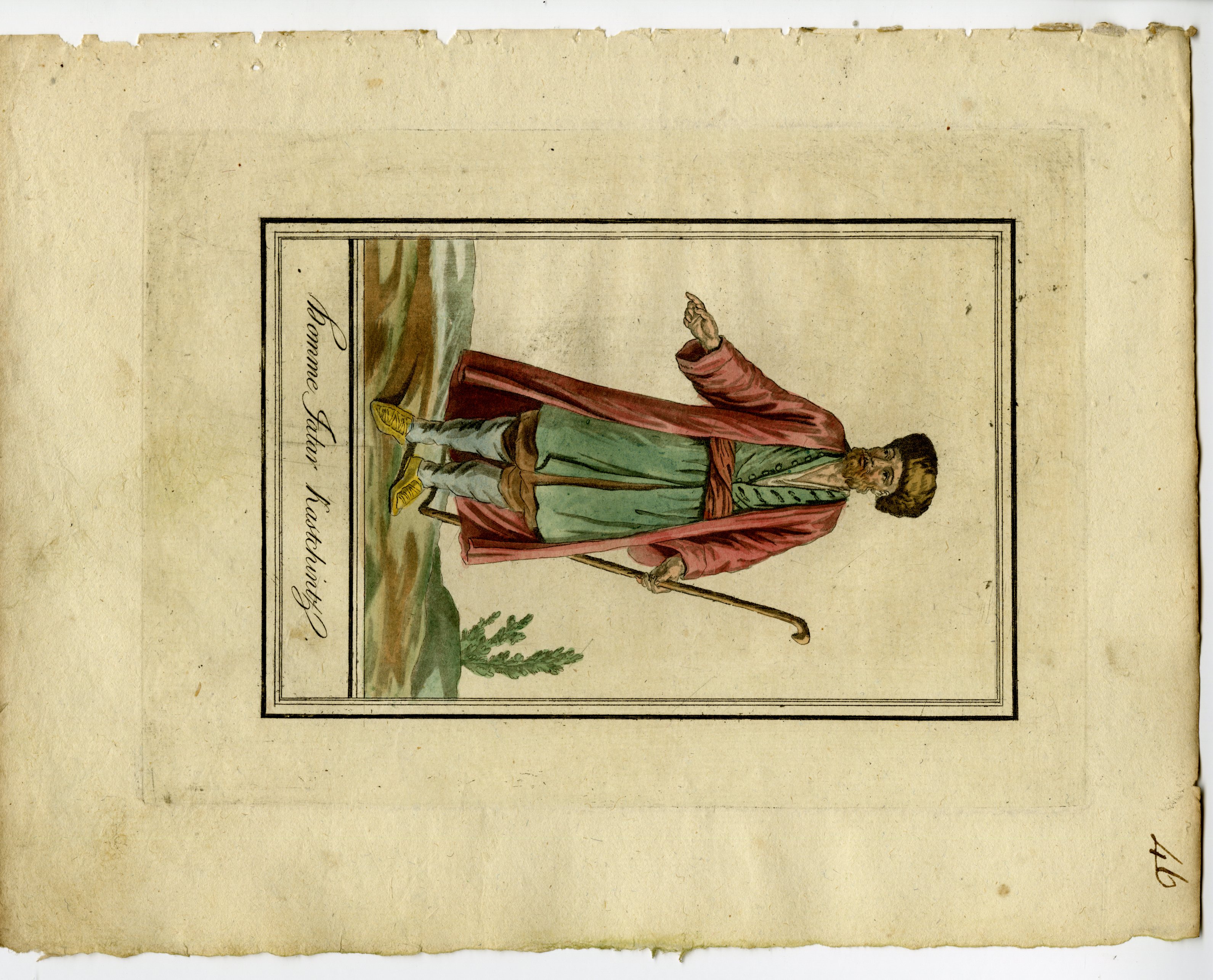 3-Antique Prints-TATAR-CULTURE-TRADITIONAL-ATTIRE--Labrousse-Grasset-1797 Labrousse and J. Laroque [ ]