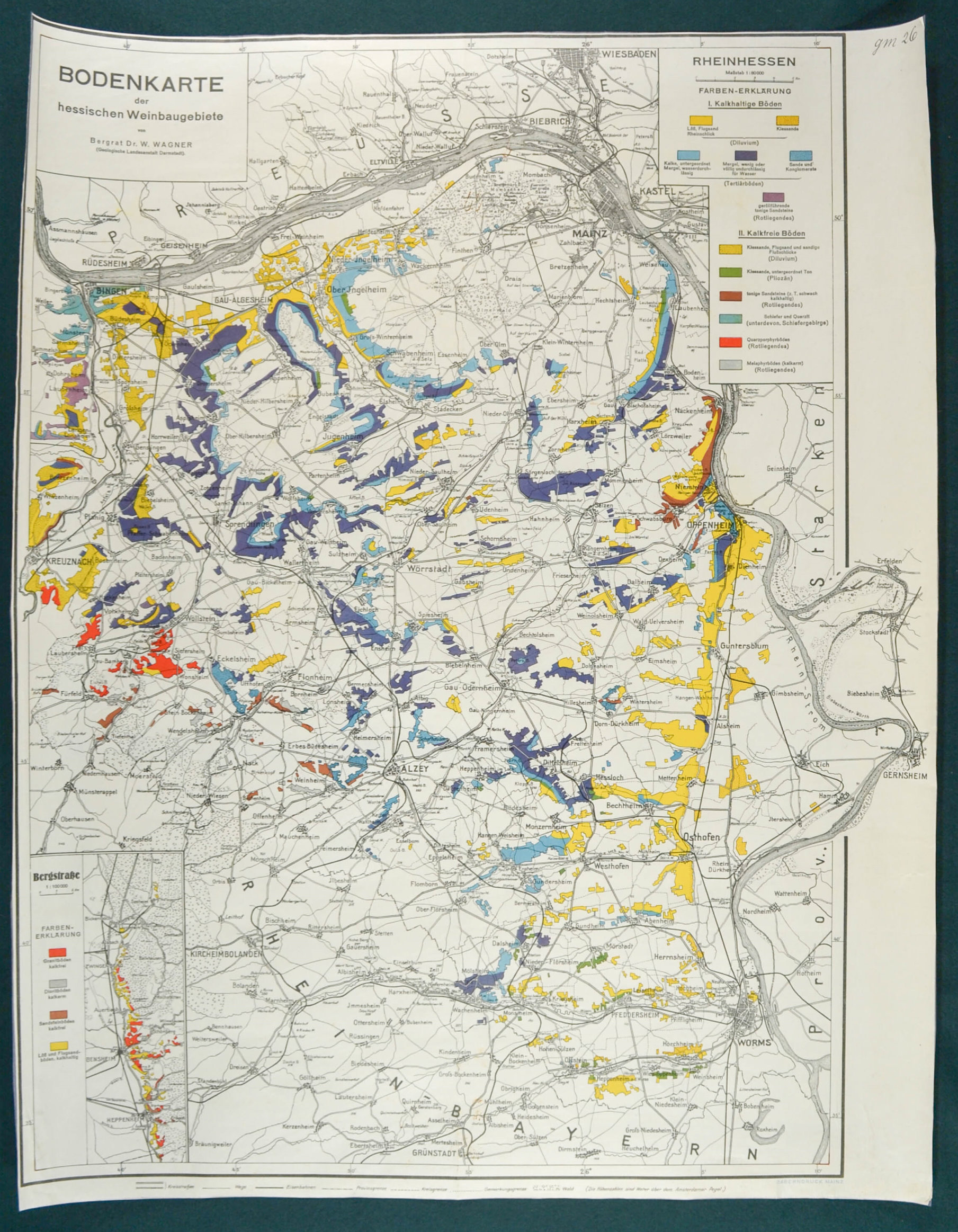 Hessen. - Karte. - …