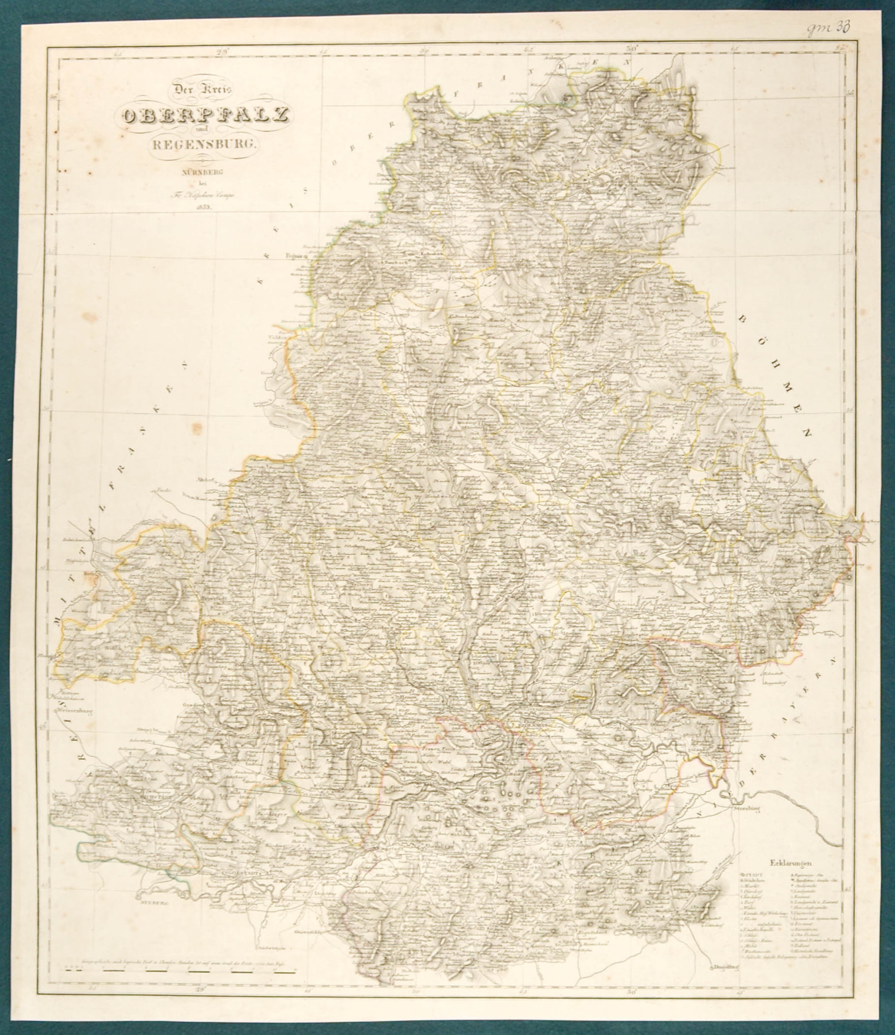 Oberpfalz. - Karte.…