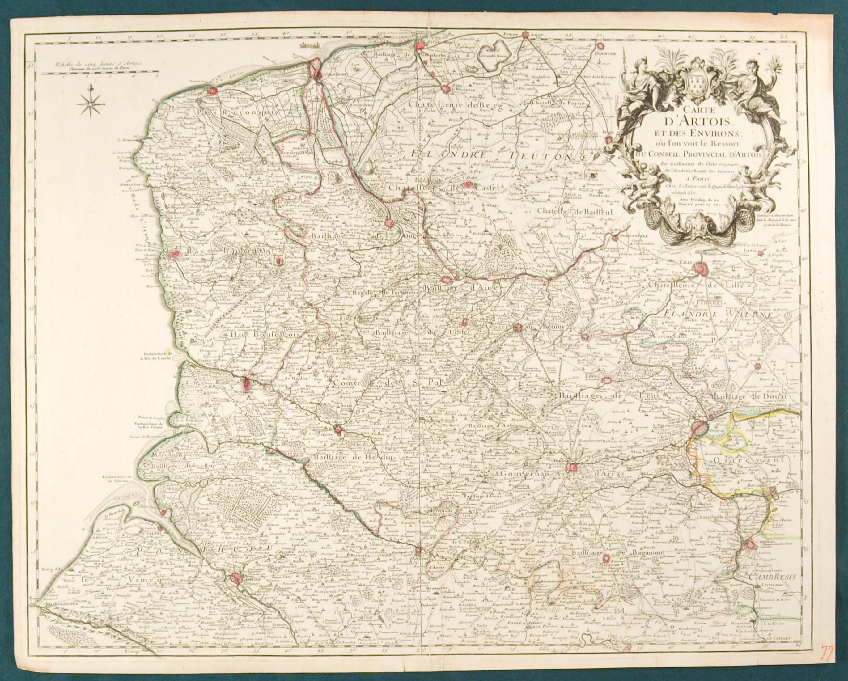 Artois. - Karte. Ca…