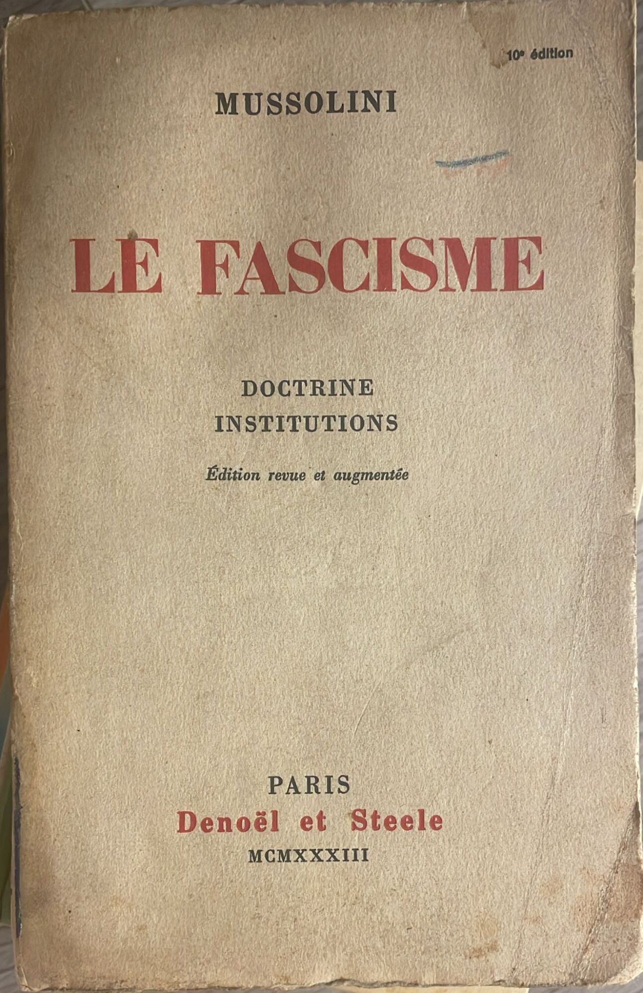 Le Fascisme. Doctri… - image