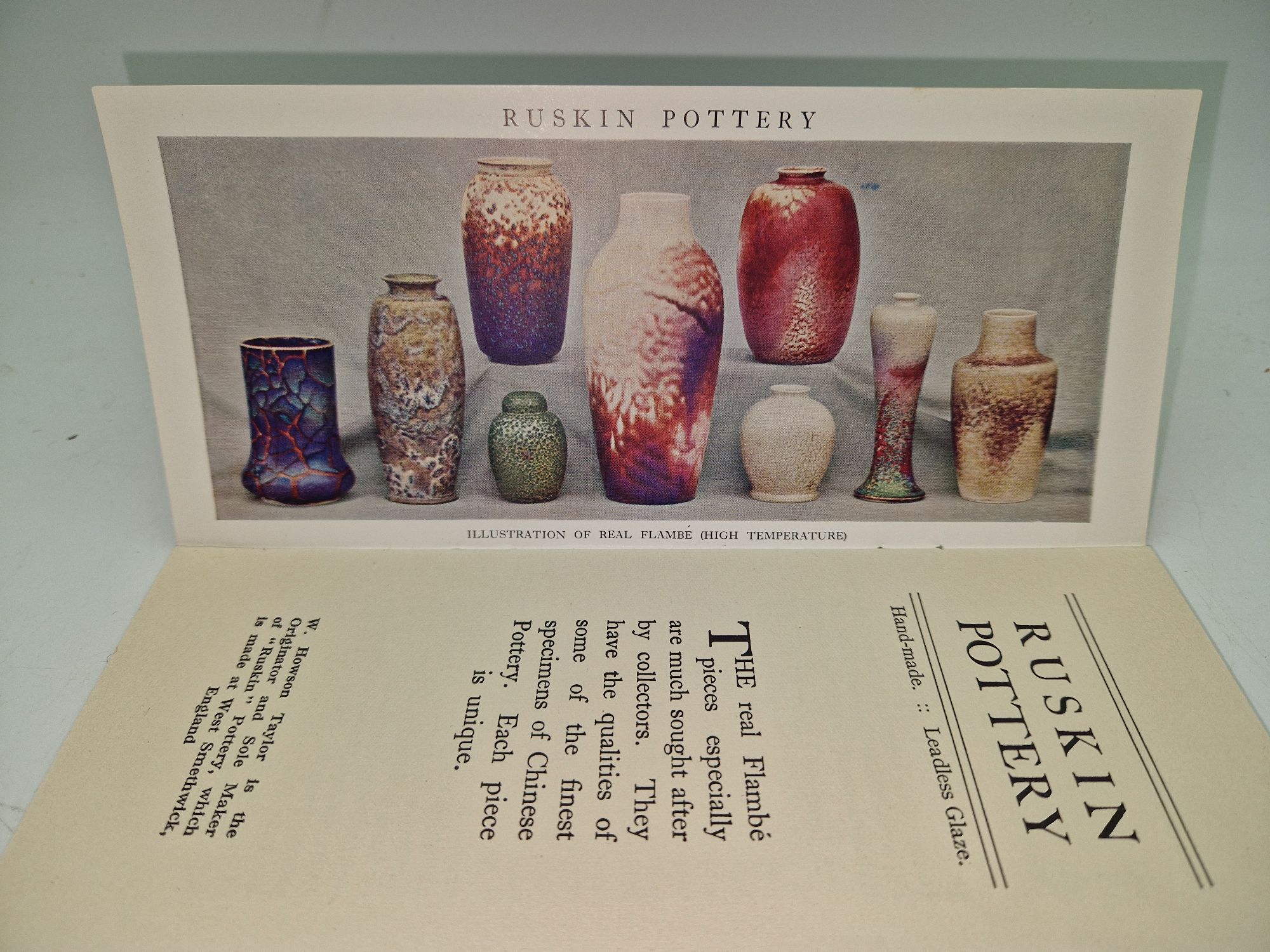 Ruskin Pottery. Han…