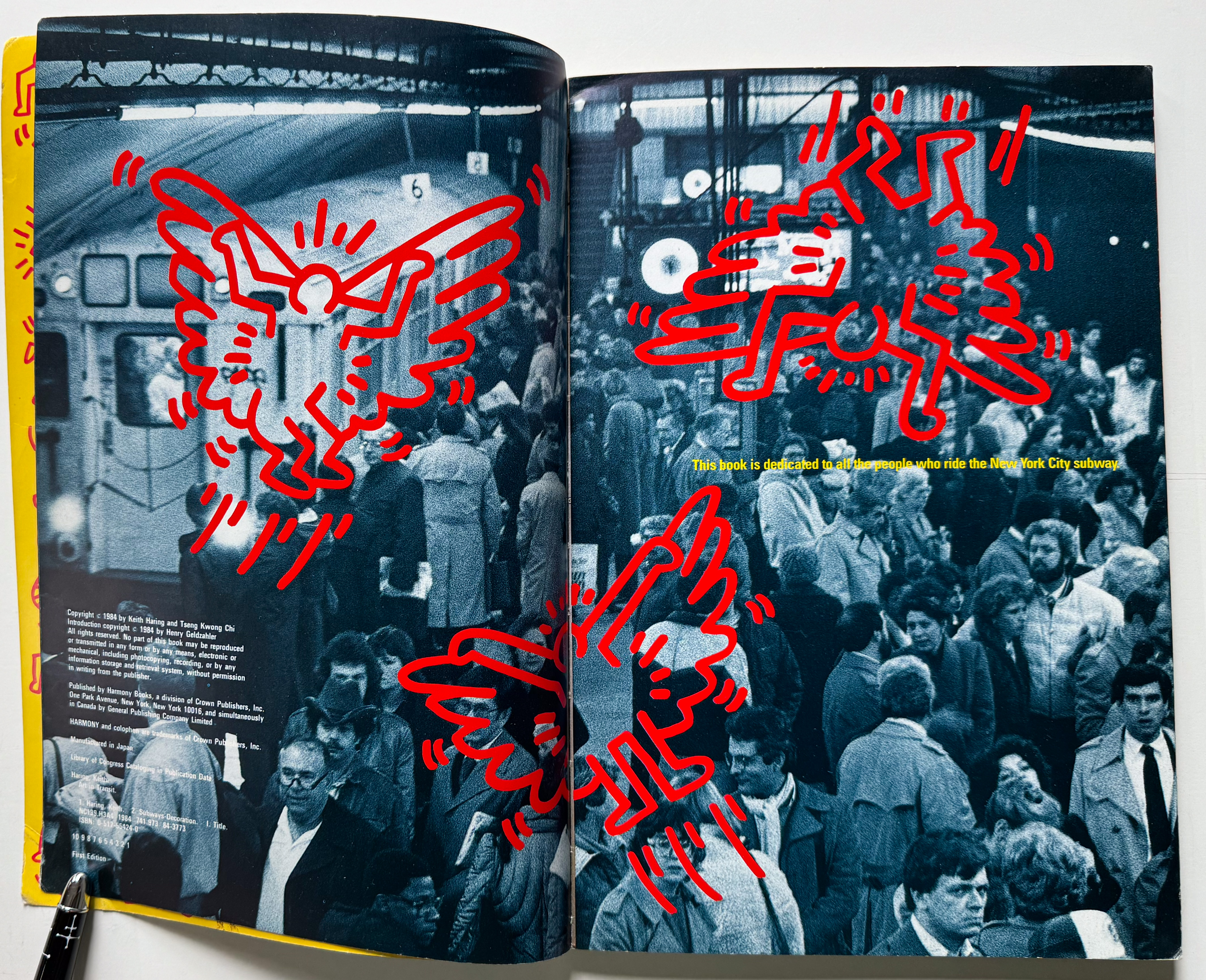 1st ed] Art in Transit: Subway Drawings by Keith Haring by