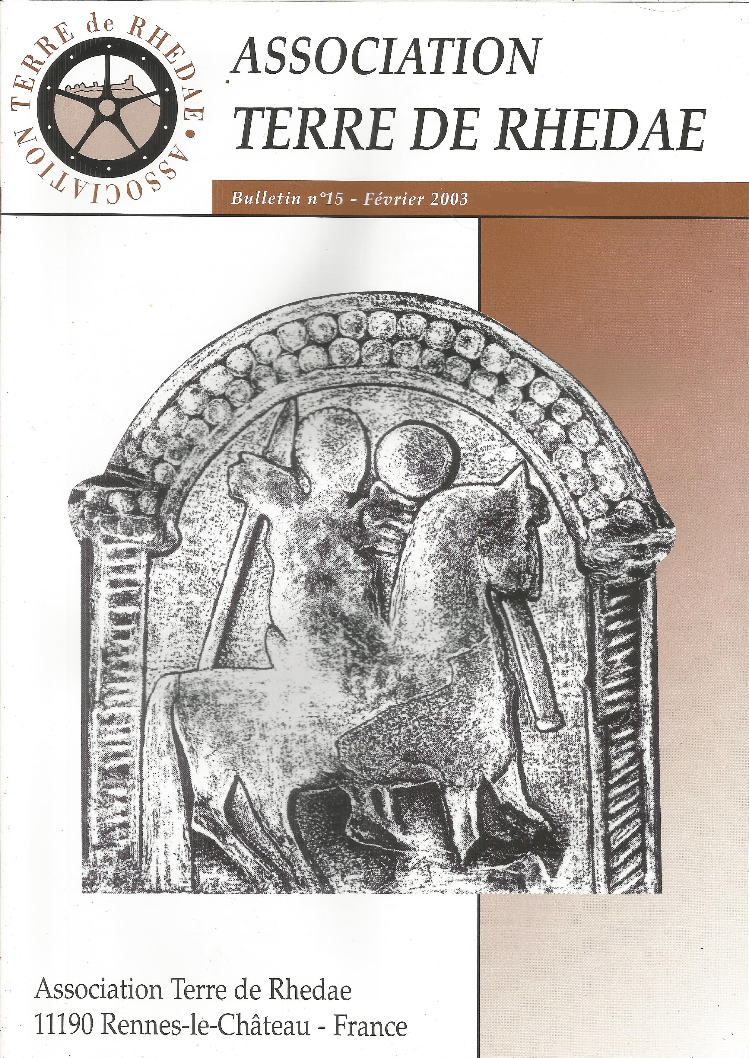 Association TERRE DE RHEDAE - février 2003 ------- N°15 Collectif [Très bon] [Couverture souple]