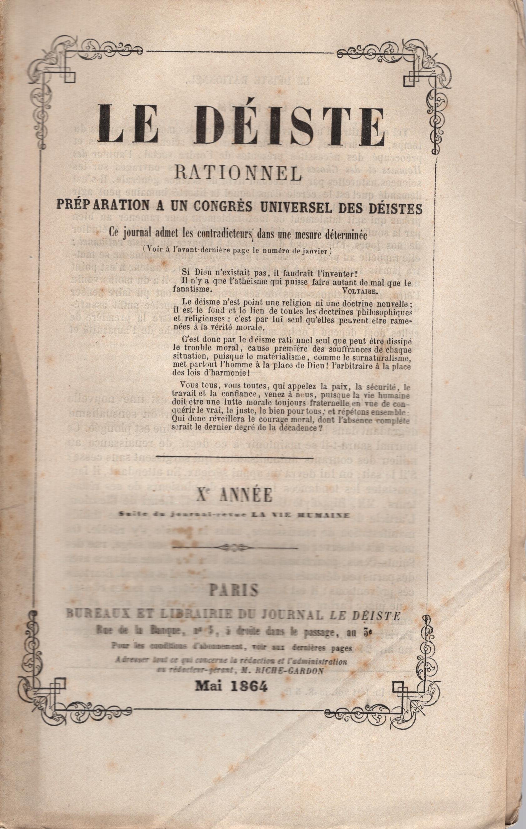 Le DéIste Rationnel…