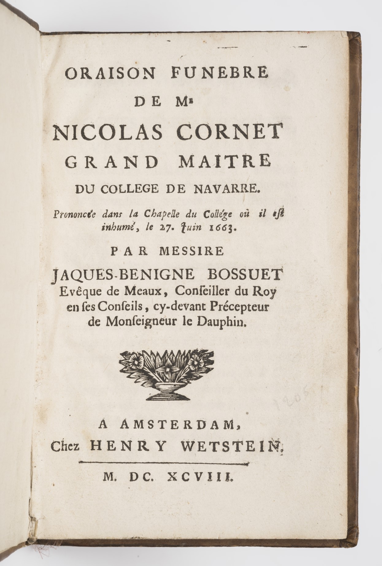 Oraison FunèBre De …