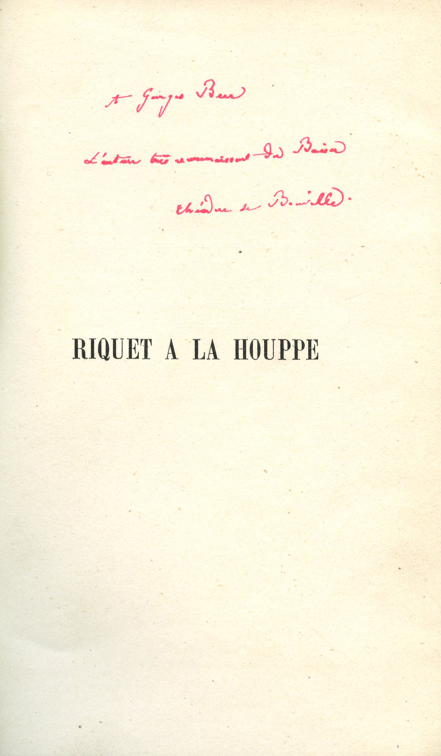 Riquet à La Houppe.…