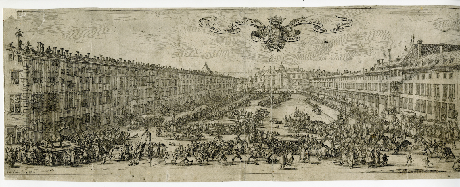 Rare-Antique Master Print-CARRIERE-NANCY-Callot-1626 Jacques Callot [ ] [Couverture rigide]