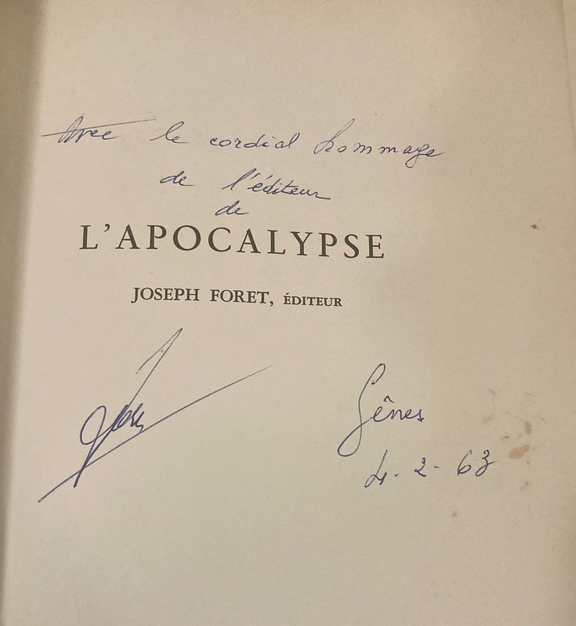 L' Apocalypse. Livr…