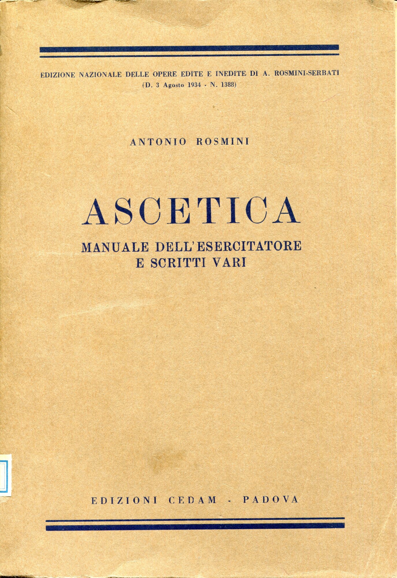 Ascetica : Manuale …