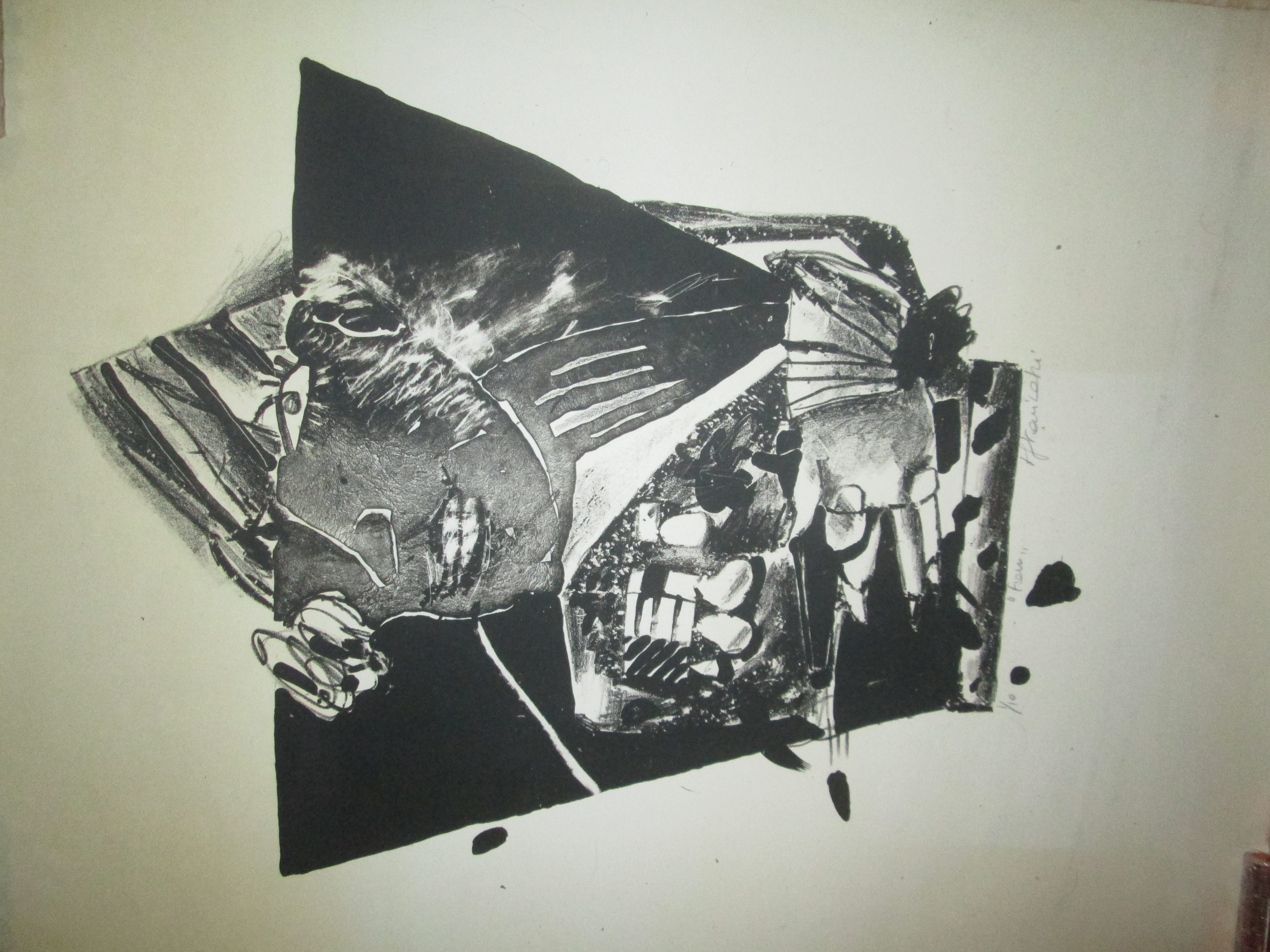 Lithographie Noir E…