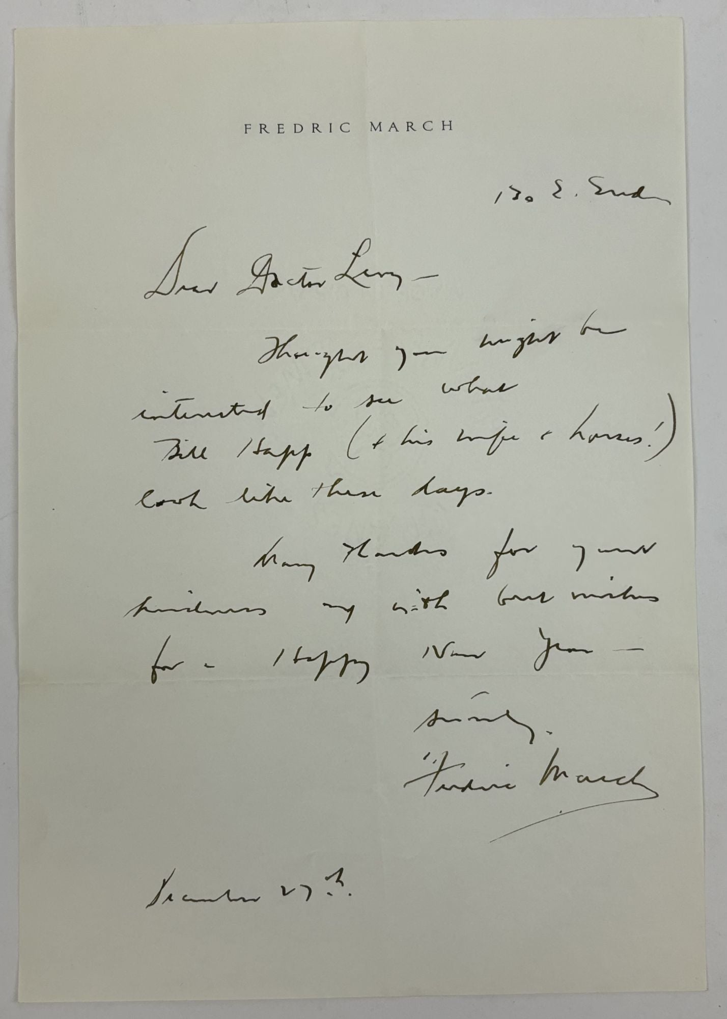 Autograph Letter Si…