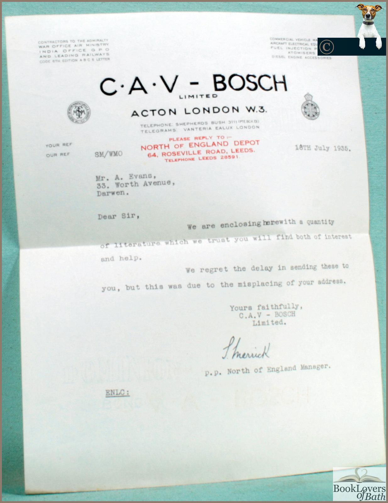 C.A.V.-Bosch Manual…