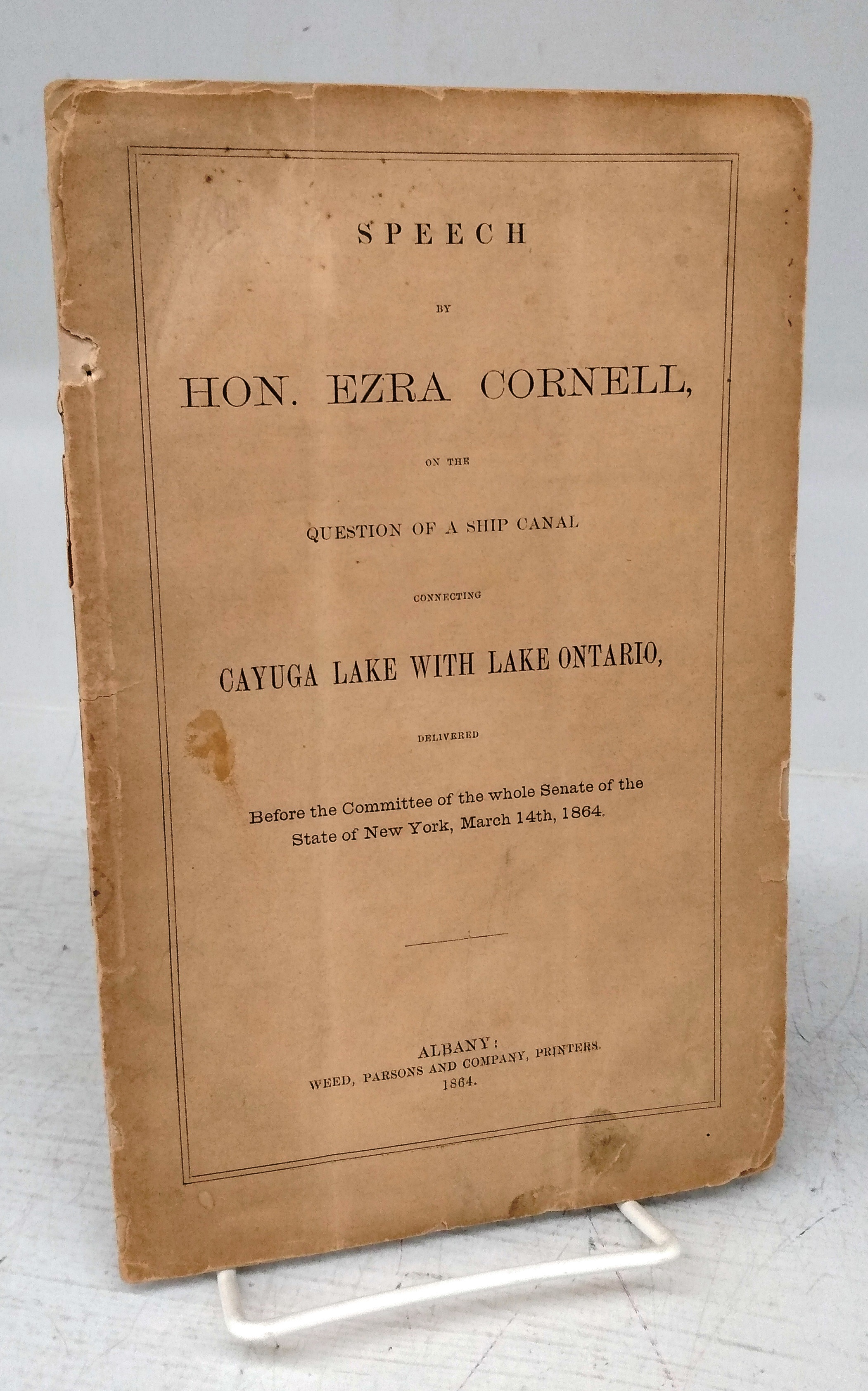 Speech Of Hon. Ezra…