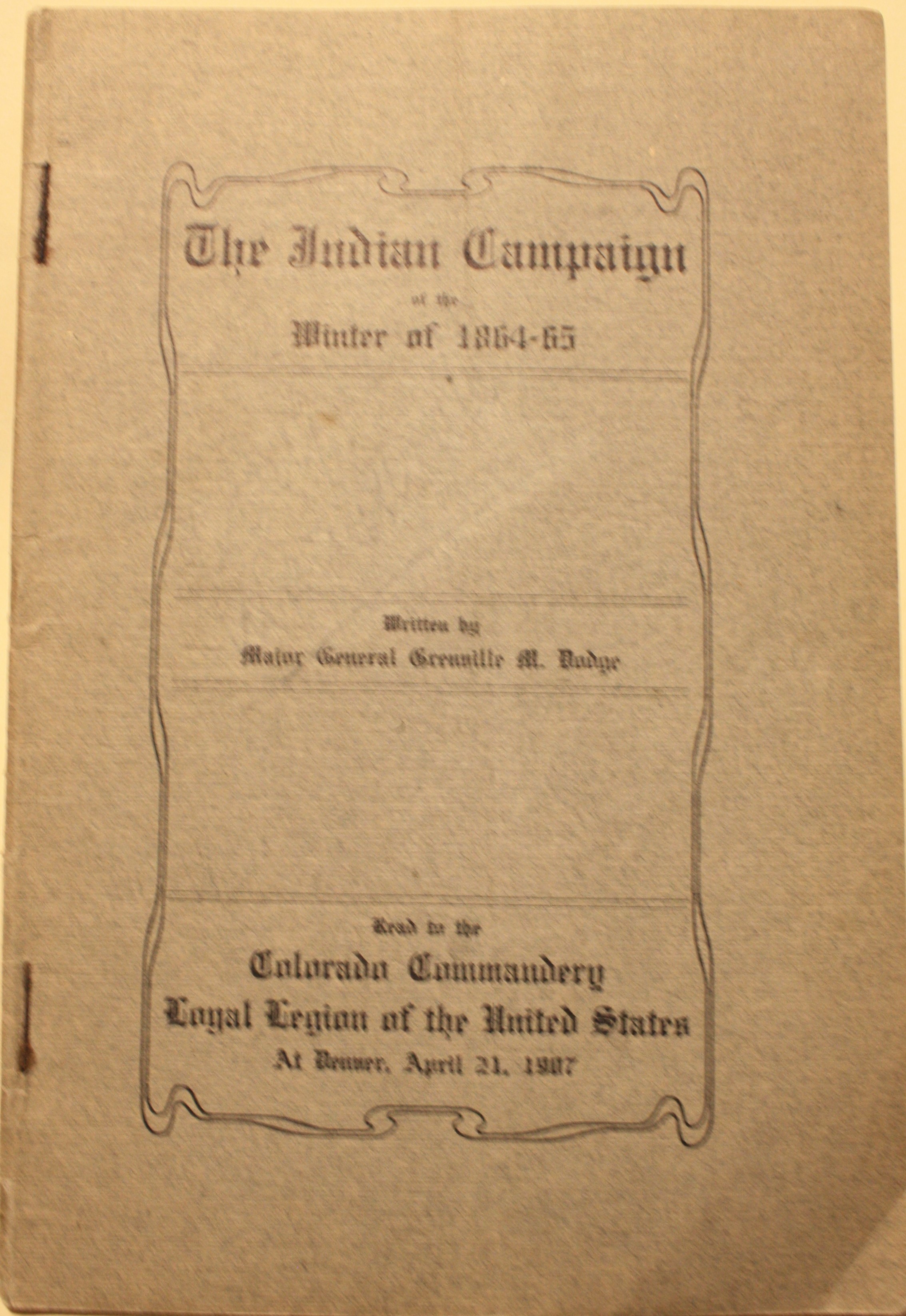 The Indian Campaign…