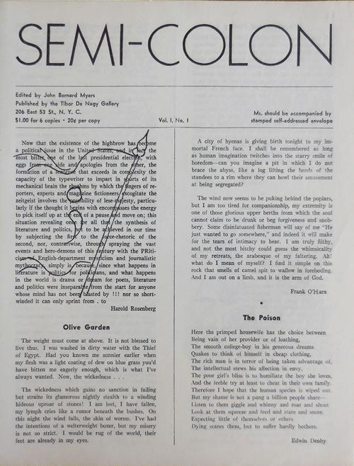 Semi-Colon Volume 1…