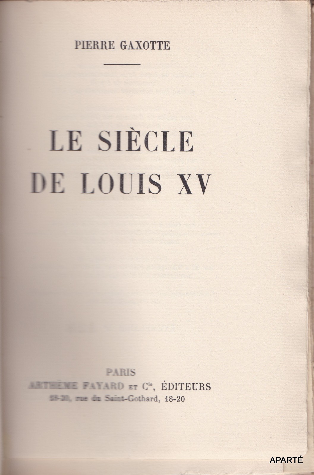 Le SièCle De Louis …