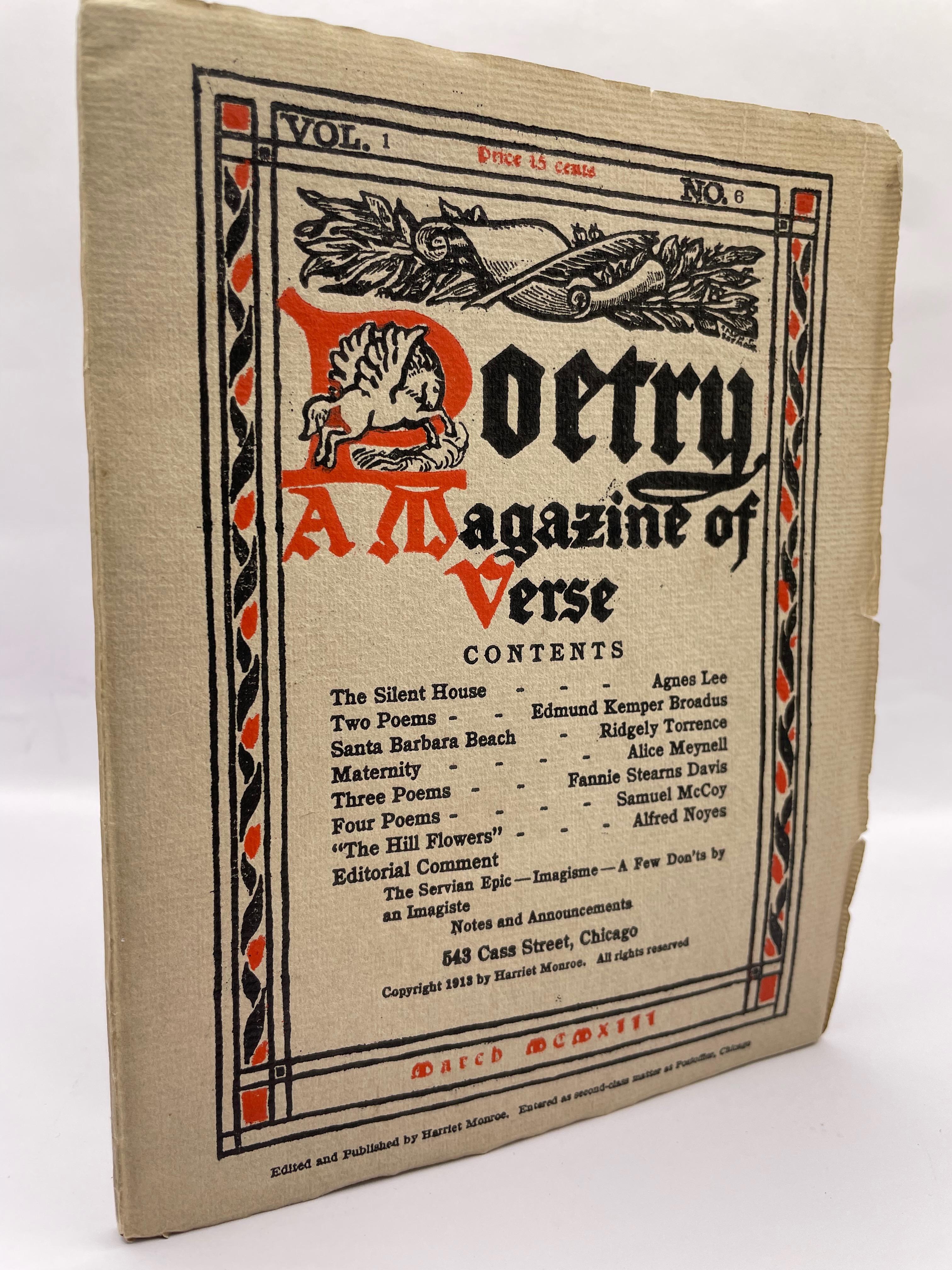Poetry, A Magazine …