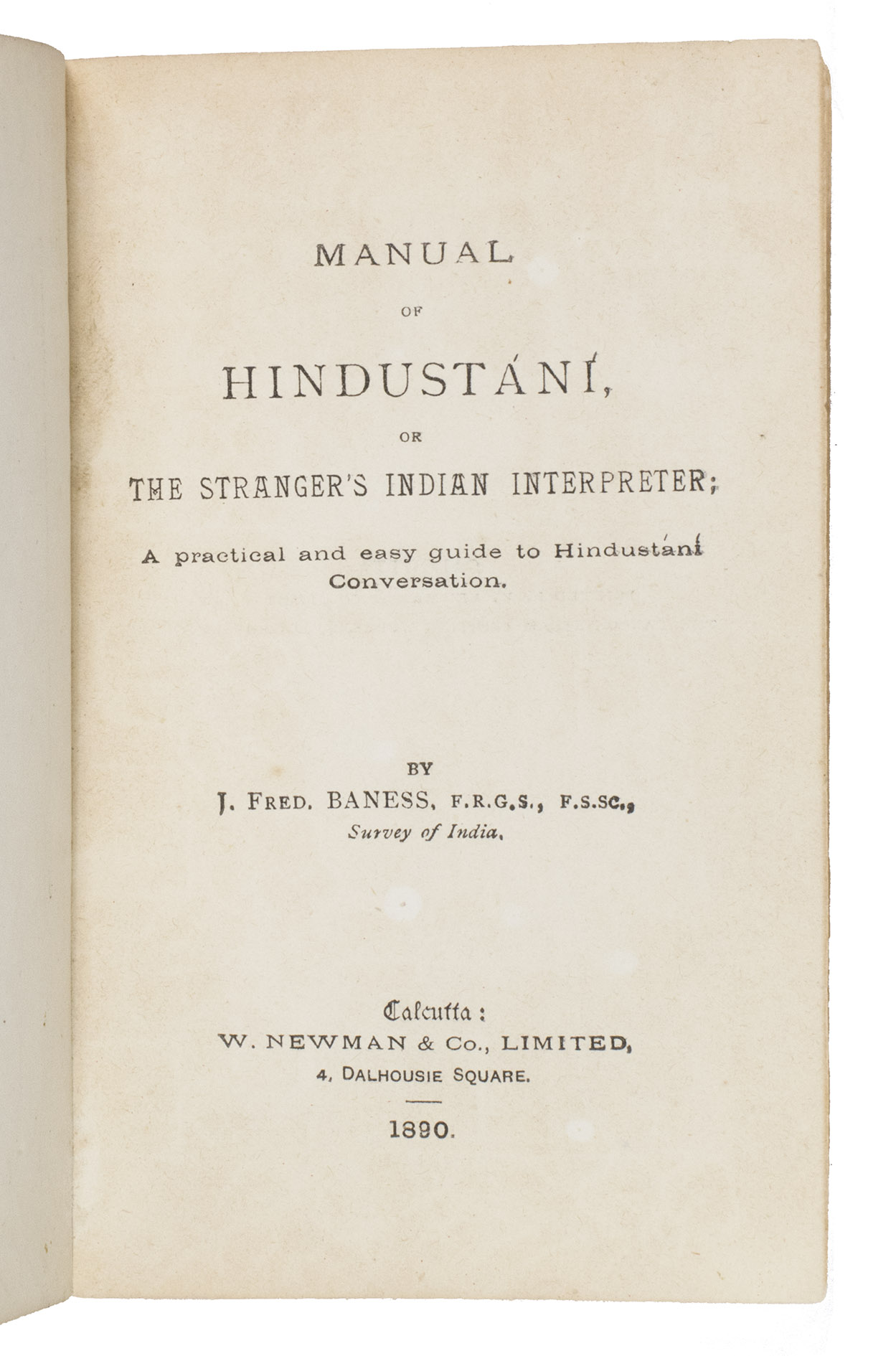 Manual Of HindustáN…
