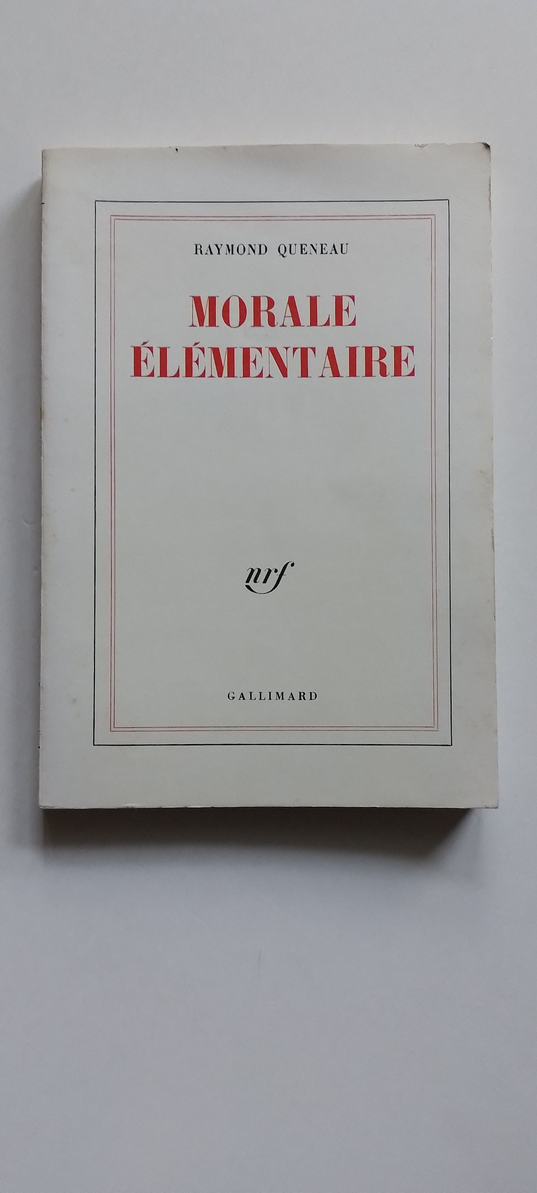 Morale éLéMentaire …