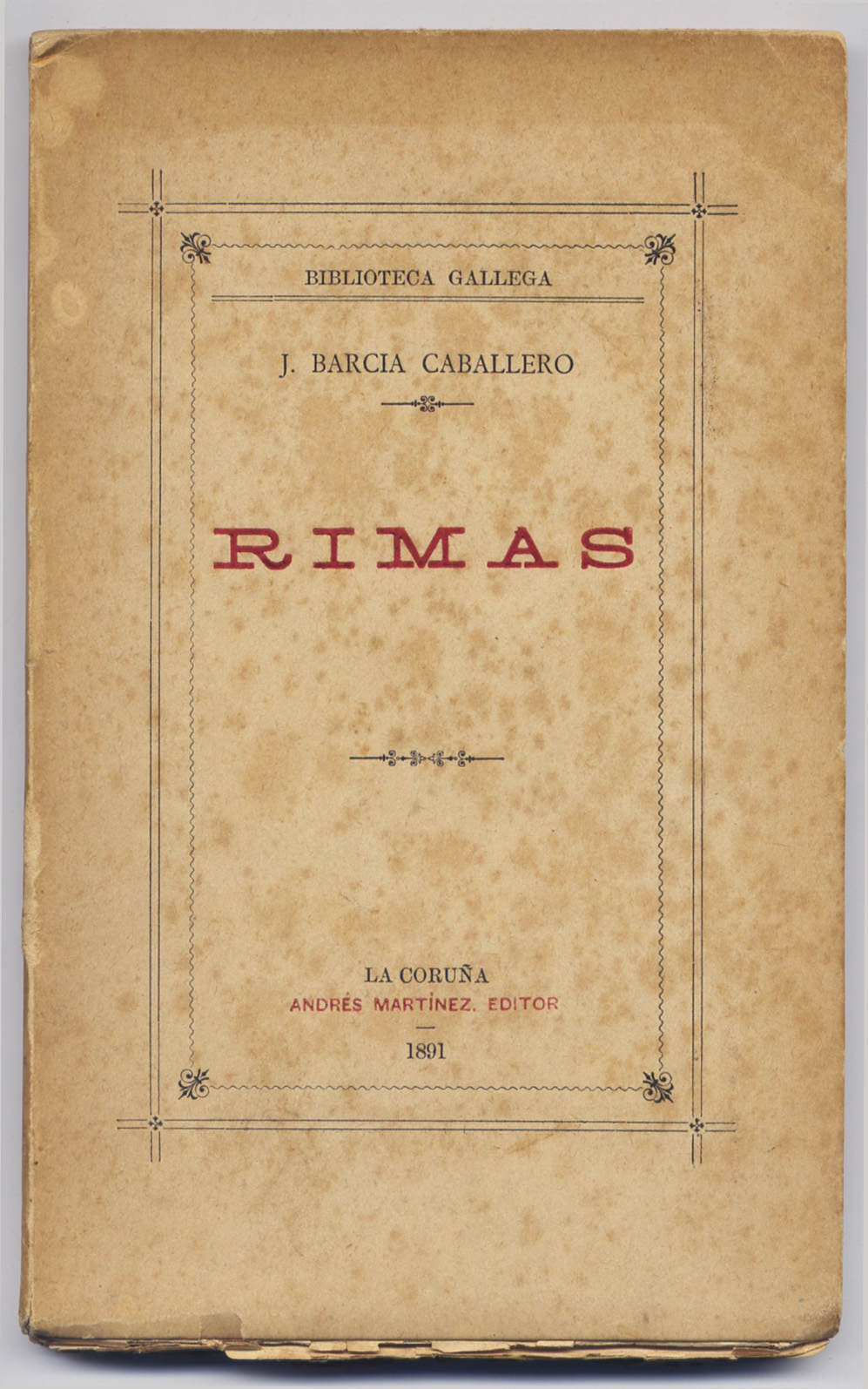 Rimas. Barcia Cabal… - image