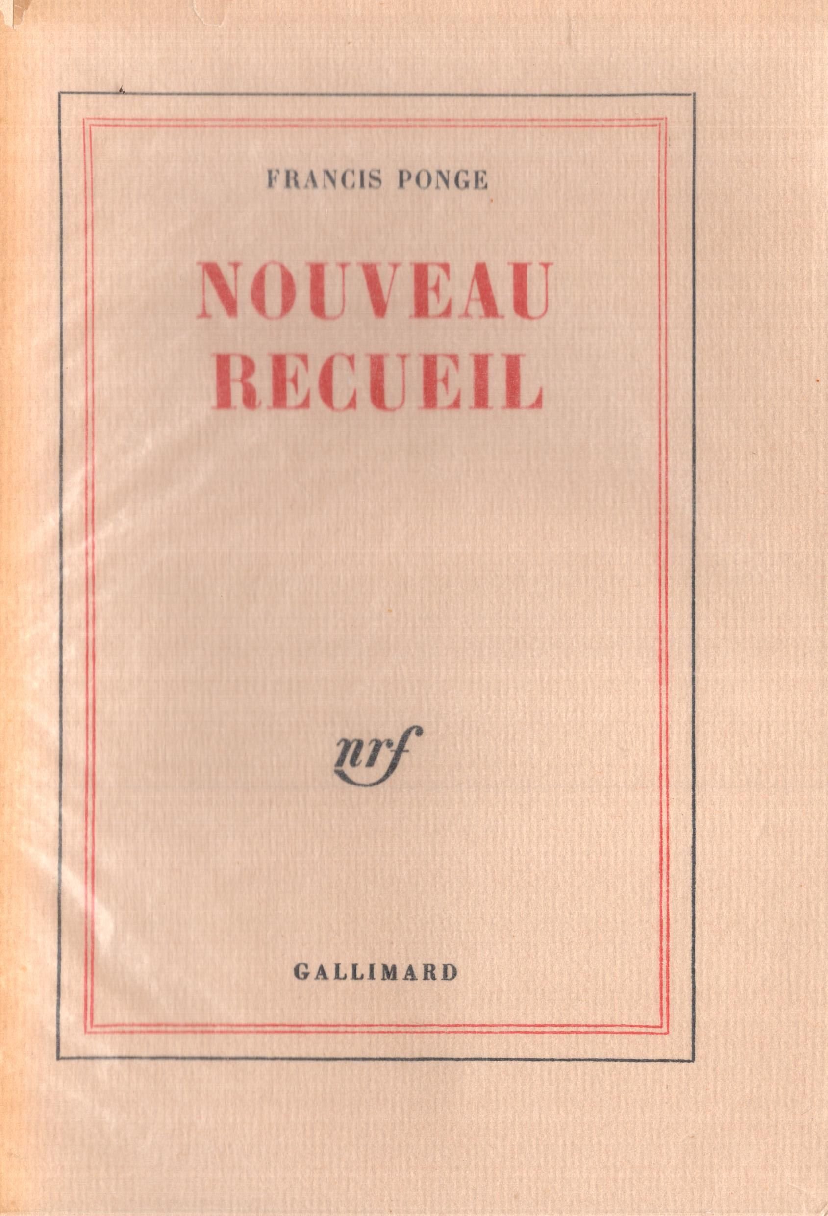 Nouveau Recueil. - … - image