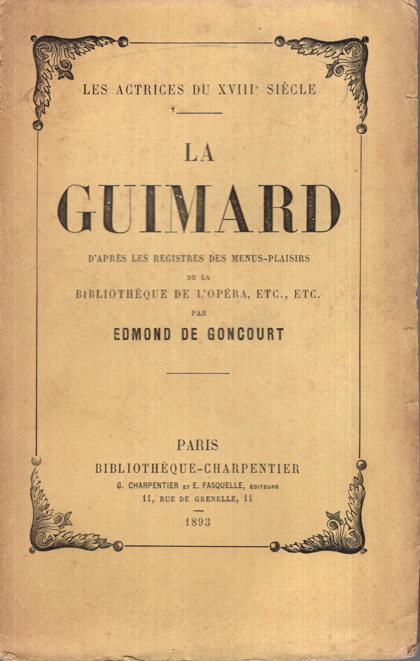 La Guimard. D'aprèS…