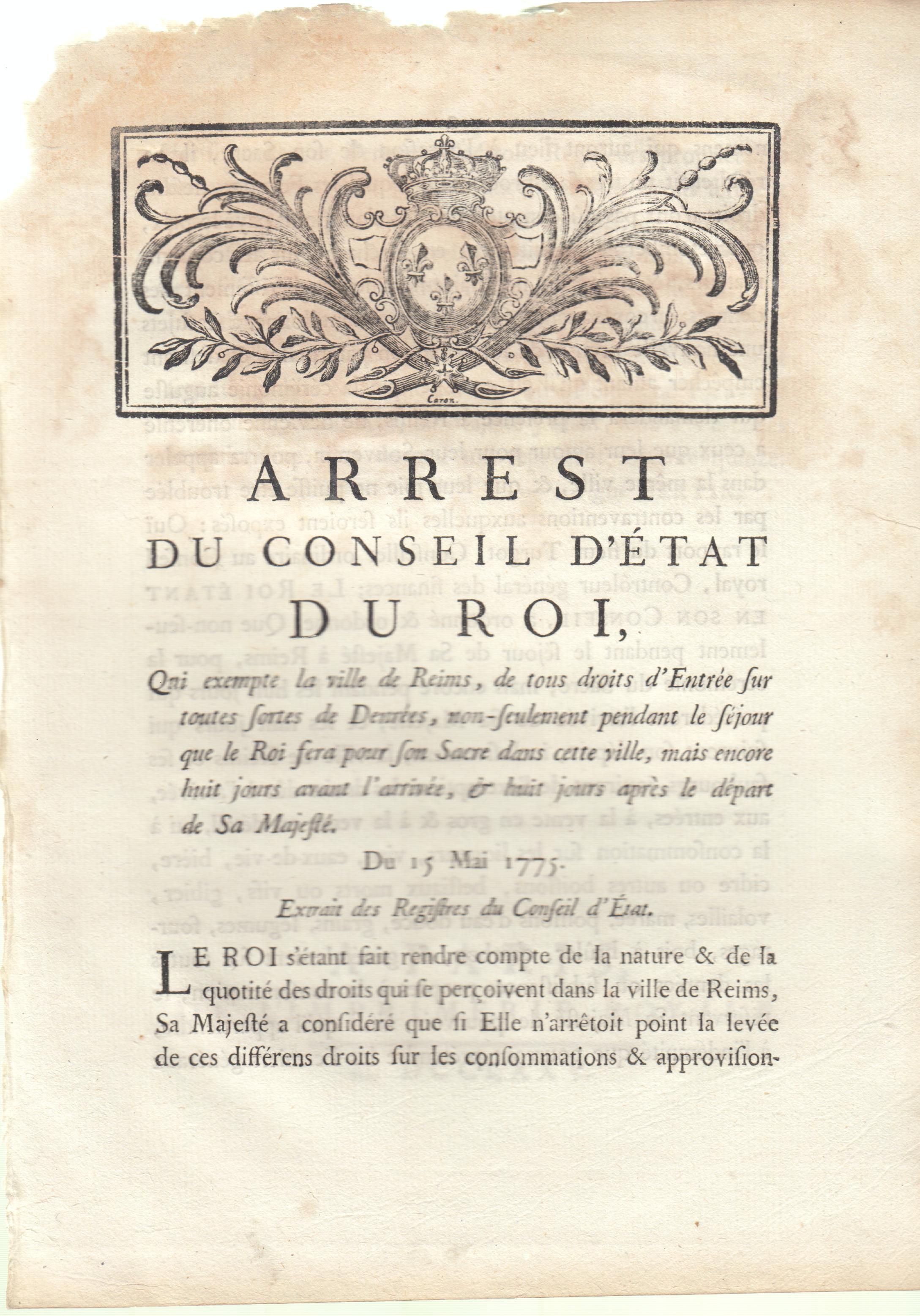 Arrest Du Conseil D…