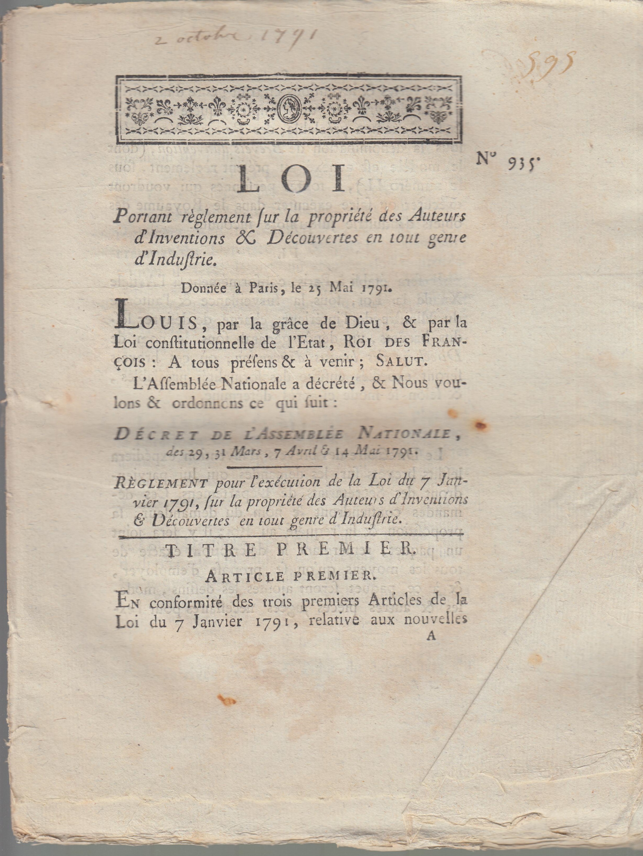 Loi Portant RèGleme…