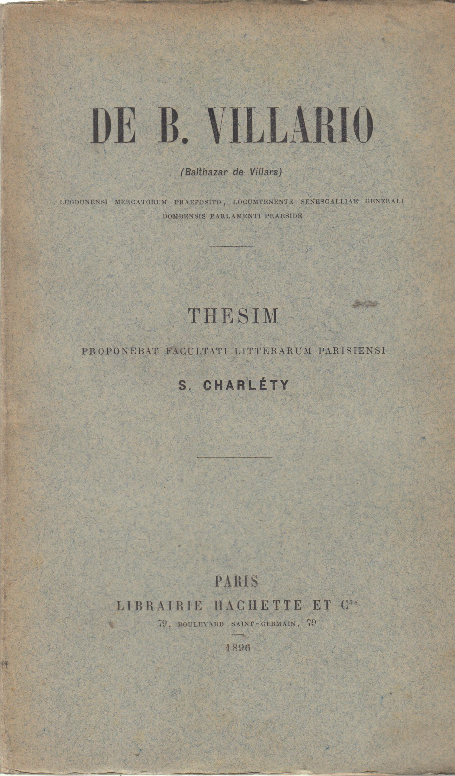 De B. Villario (Bal… - image