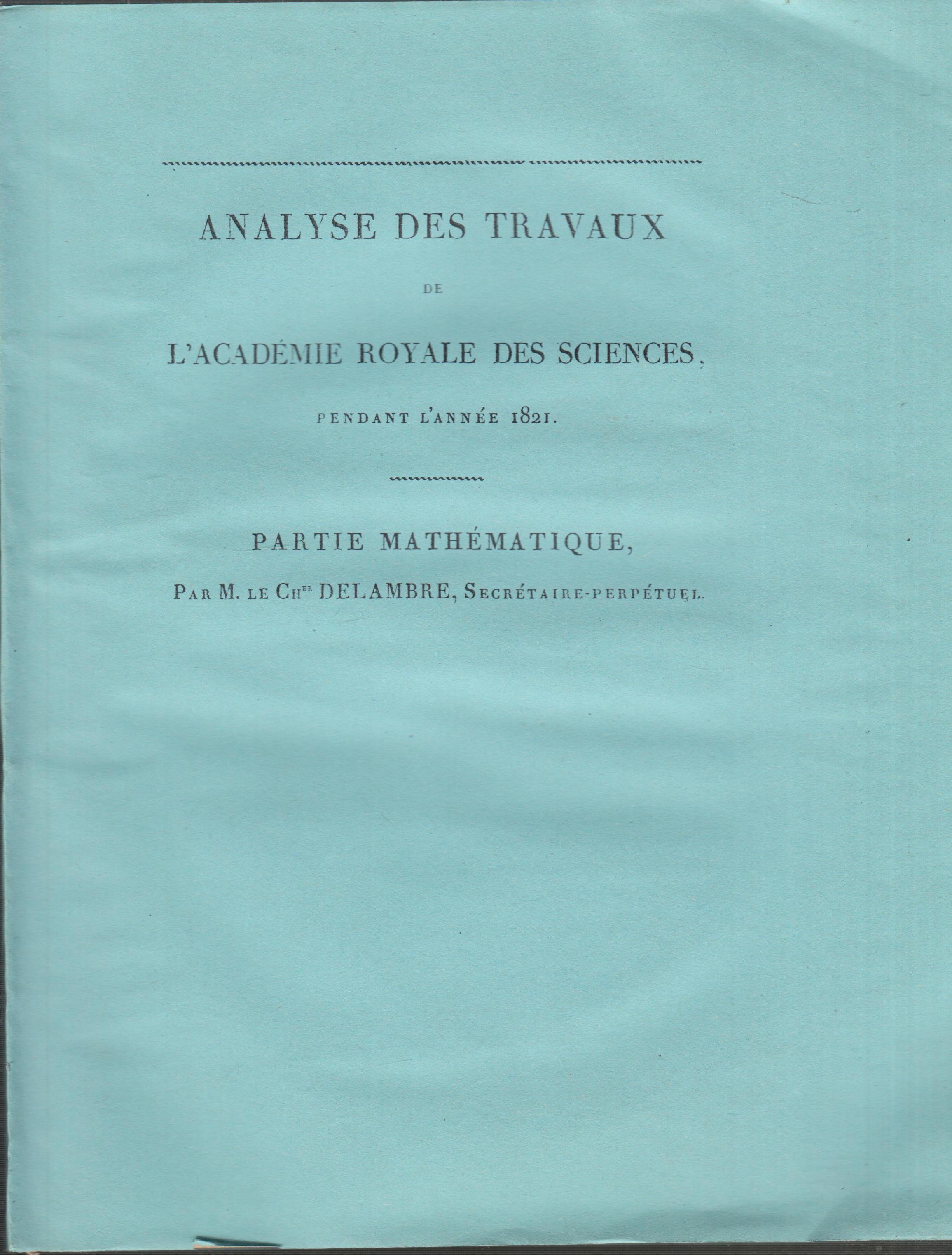 Analyse Des Travaux…