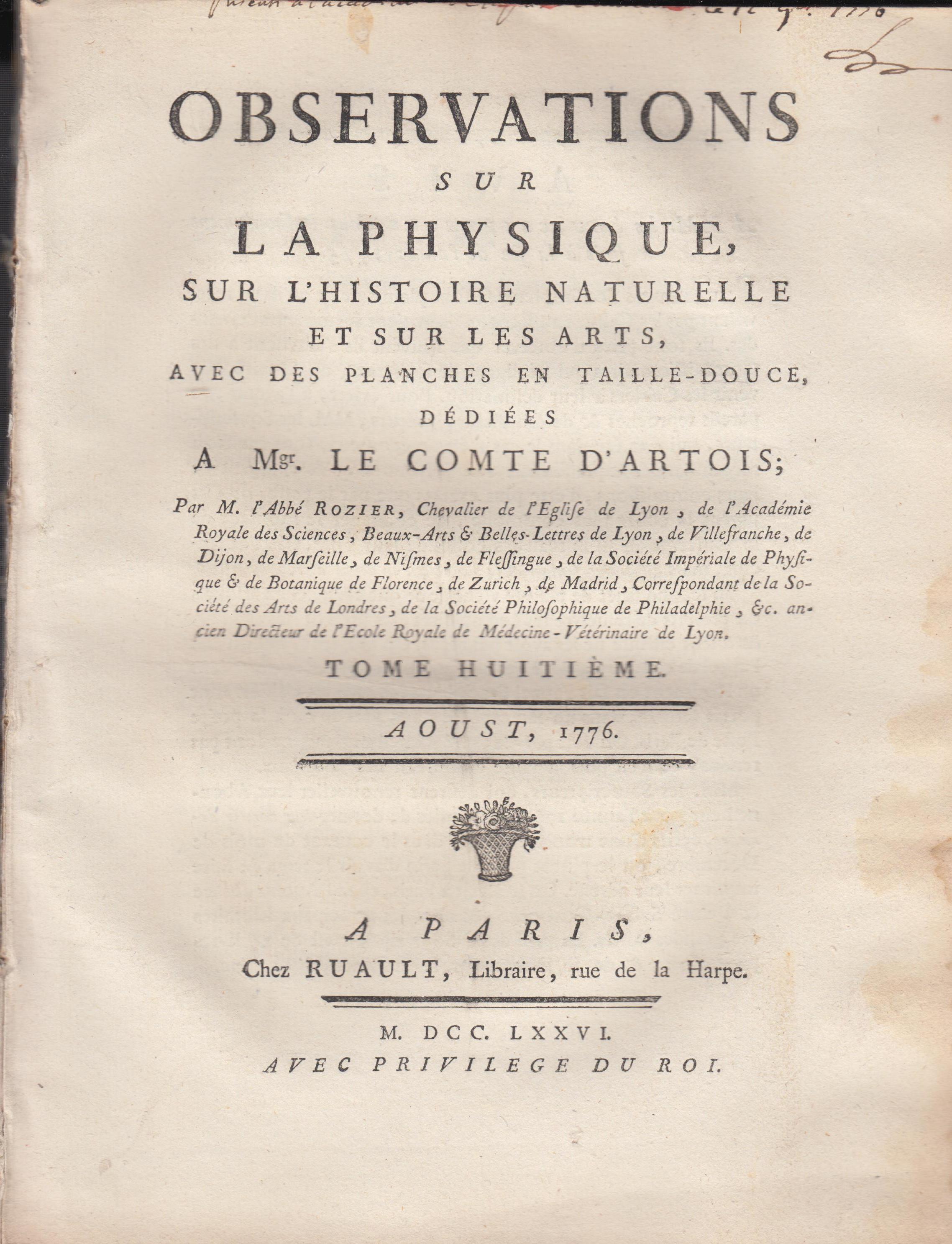 Observations Sur La… - image