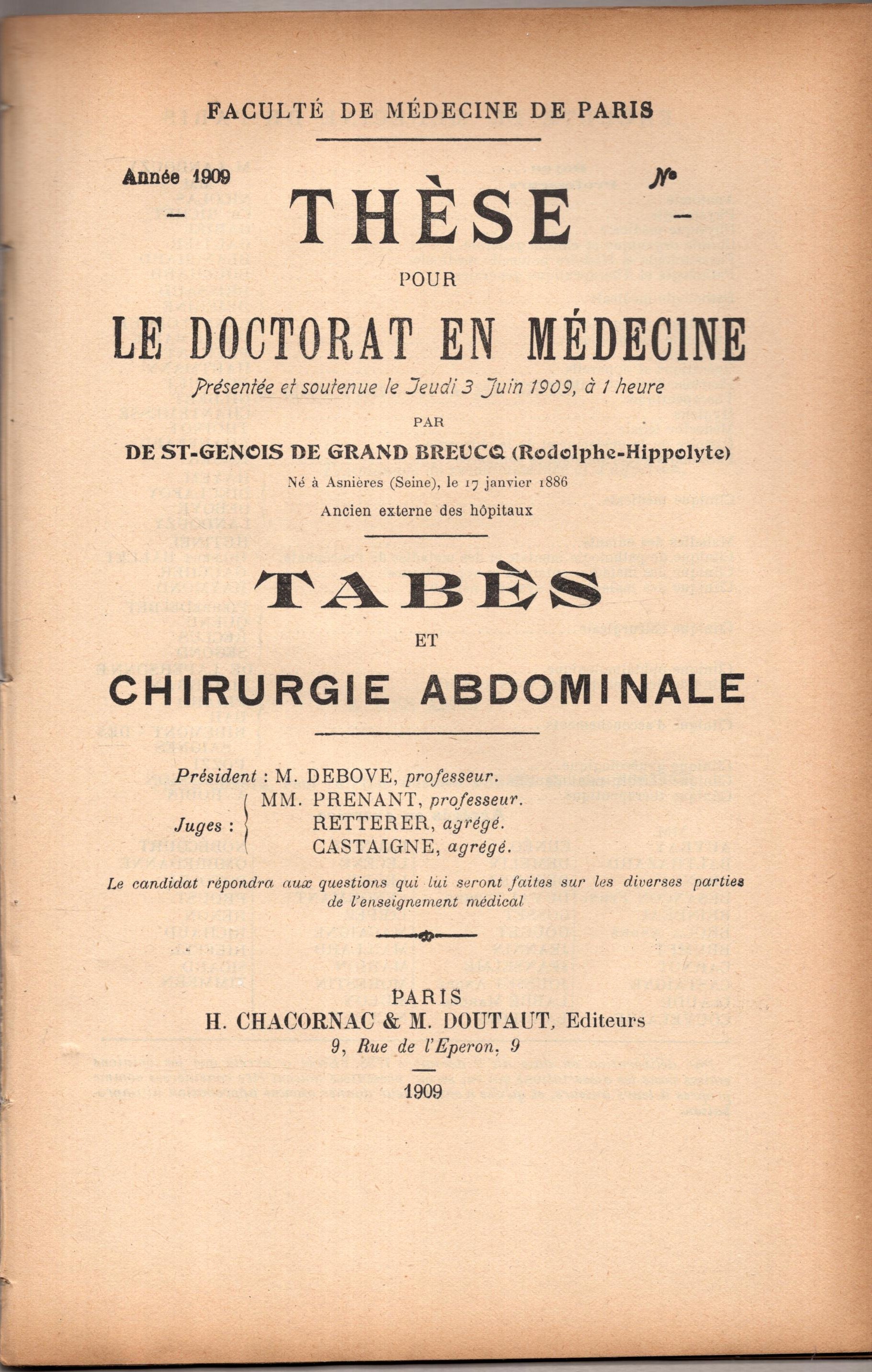 TabèS Et Chirurgie … - image