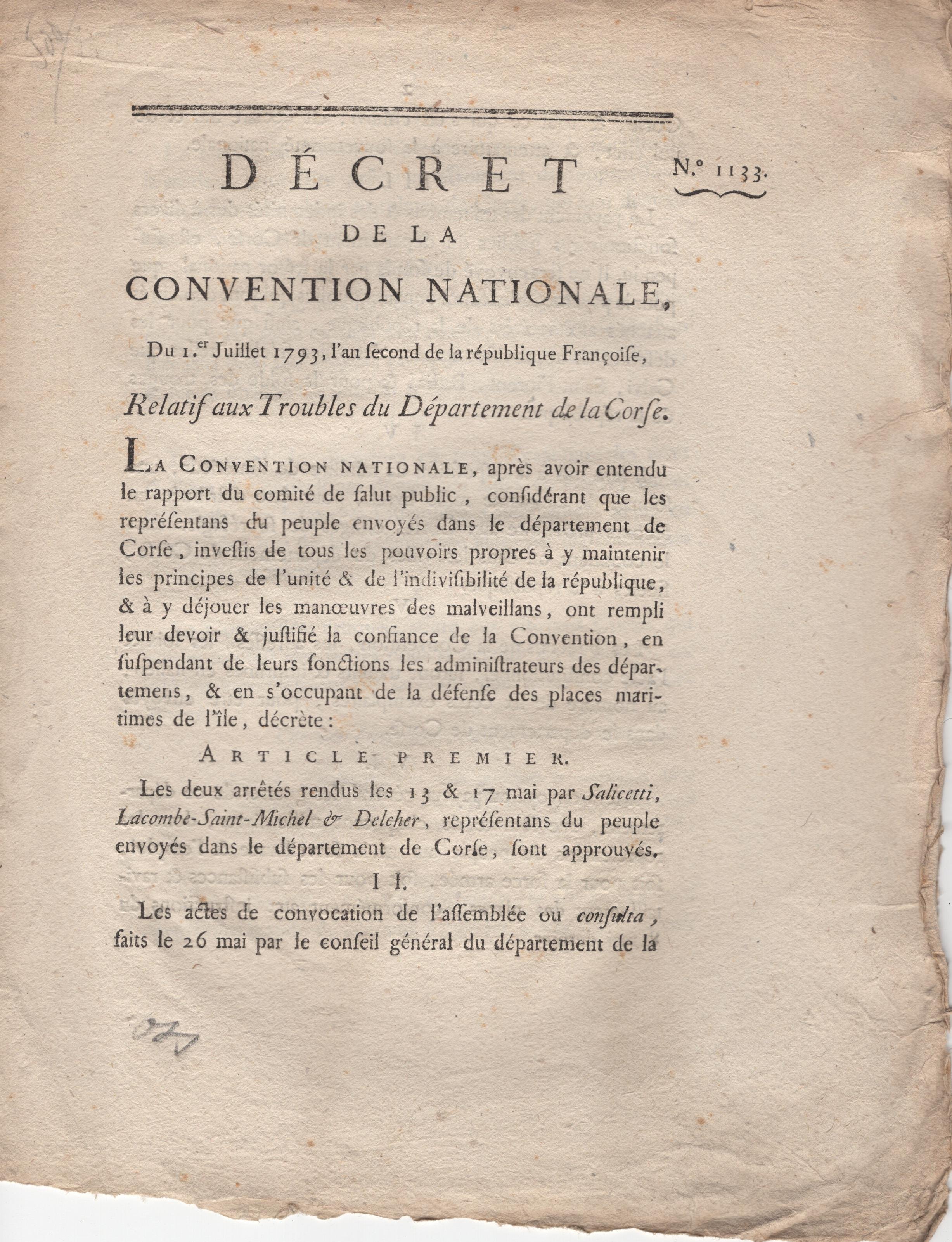 Decret De La Conven…