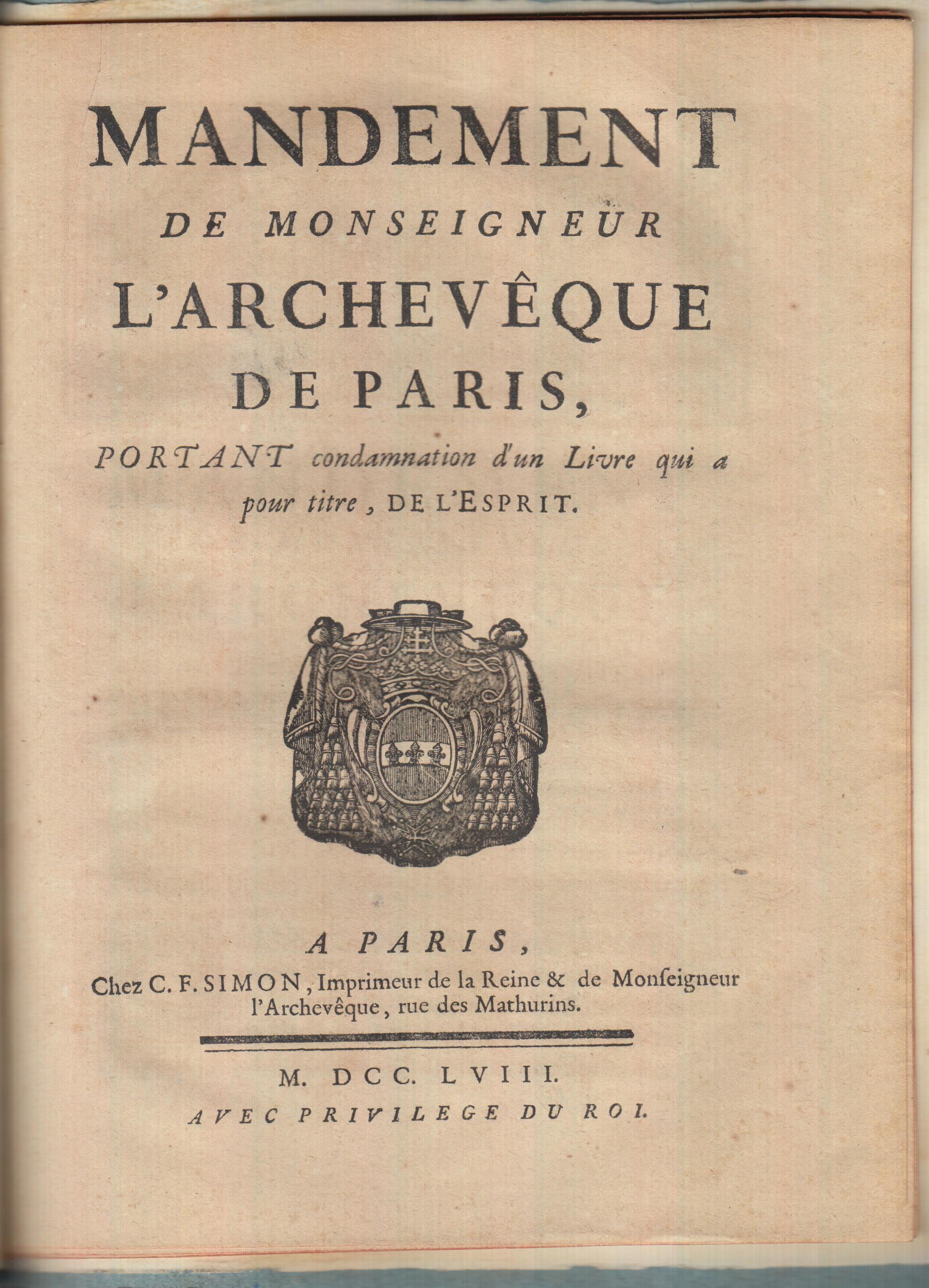 Mandement De Monsei…