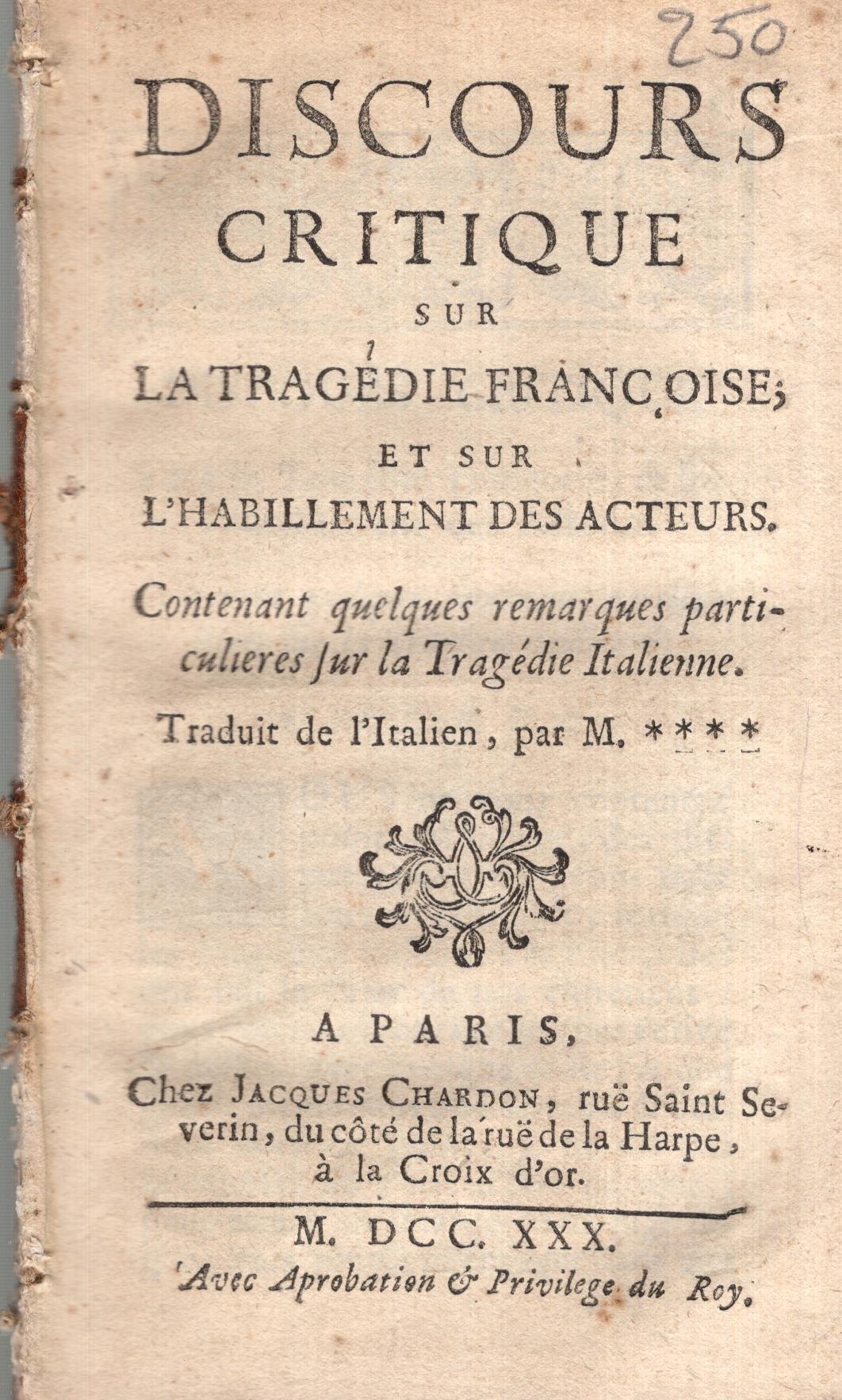 Discours Critique S…