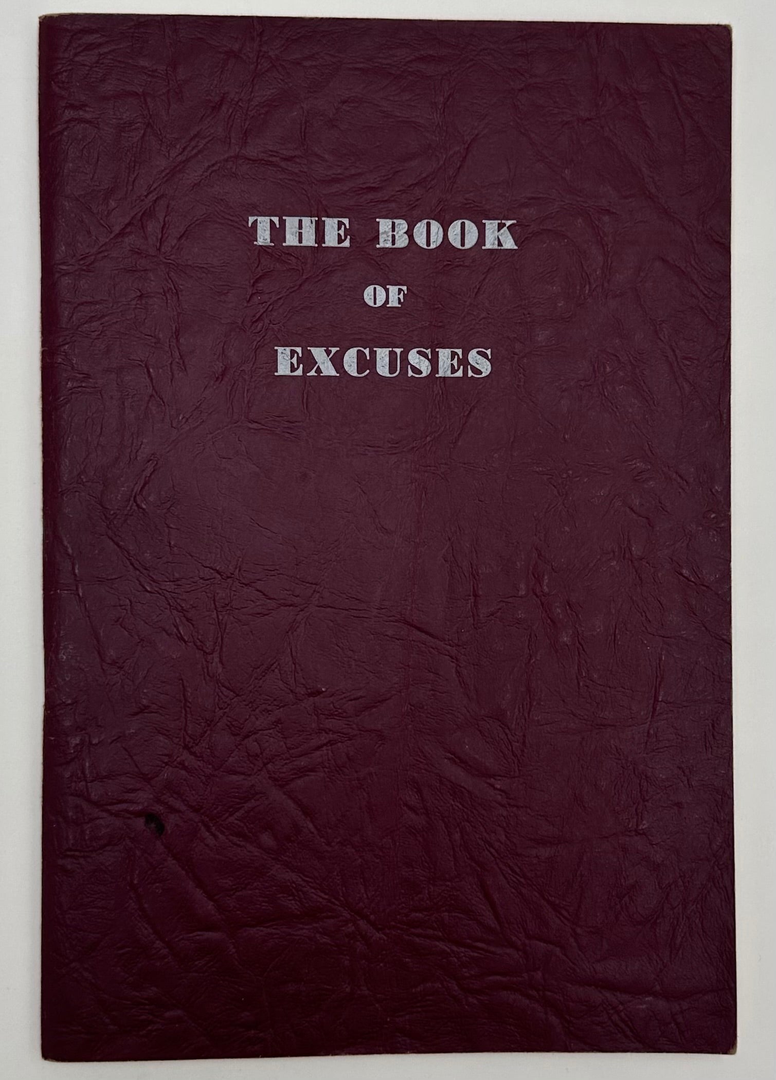 The Book Of Excuses… - image