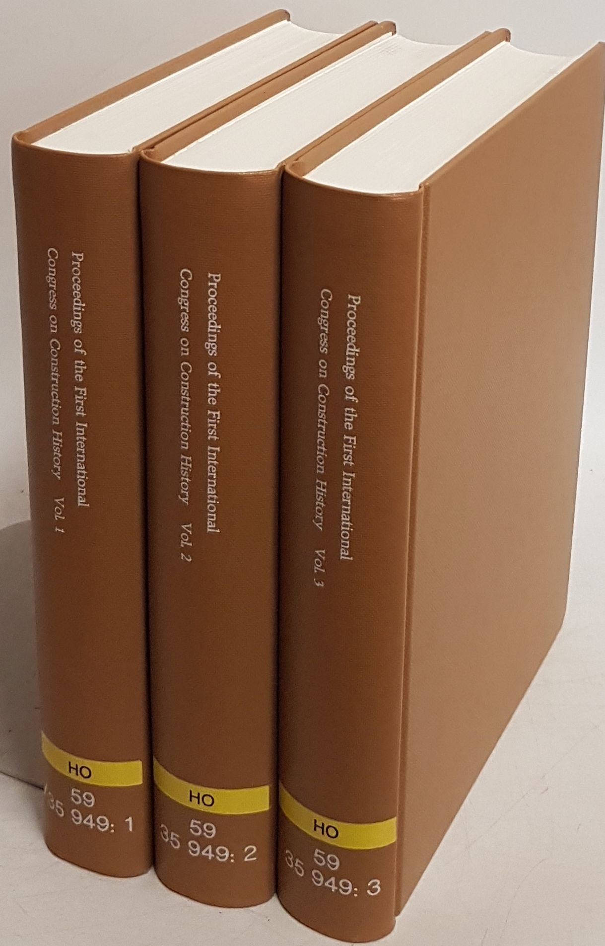 Procedings of the first International Congress on Construction History (Madrid, 20th-24th January 2003) (3 vols.set/ 3 Bände KOMPLETT) - Huerta, Santiago