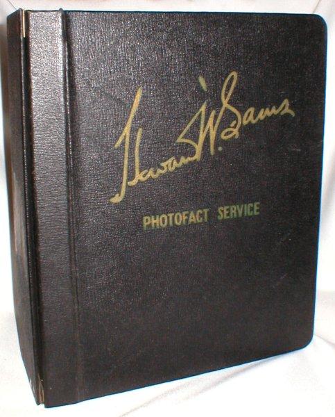 Howard W Sams Photofact Folder Radio Parts Manual Admiral RC400 Record Changer 