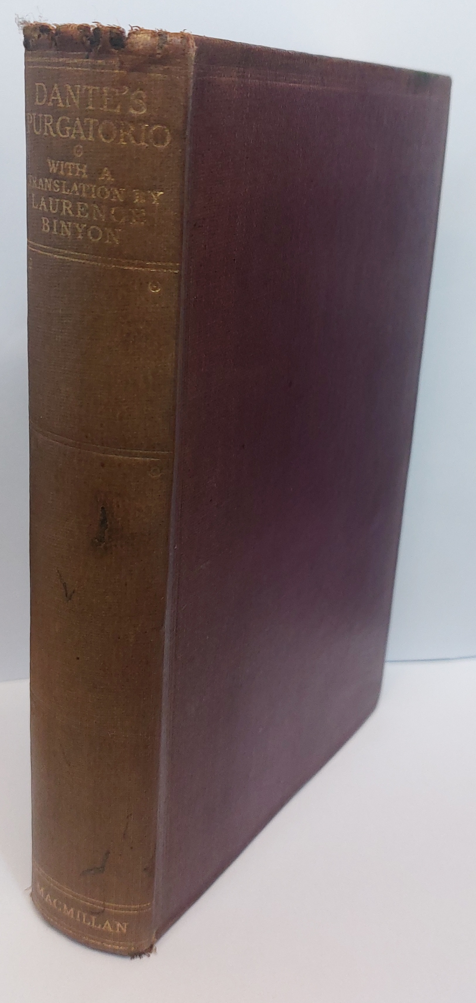 Dante's Purgatorio by Dante ( Translated By Laurence Binyon ): Good ...