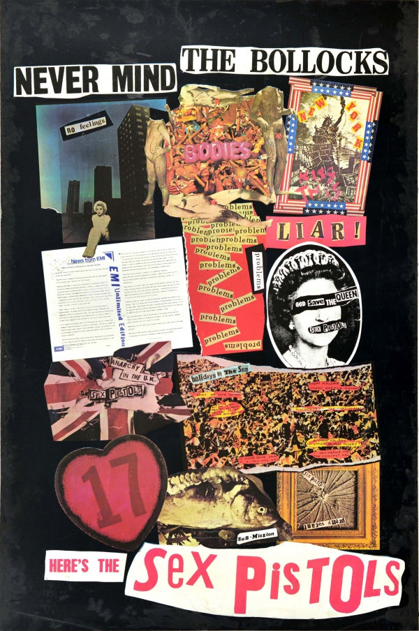 【オンラインショップ】 Vintage Original Poster Bollocks The Mind Never Pistols Sex ミュージシャン